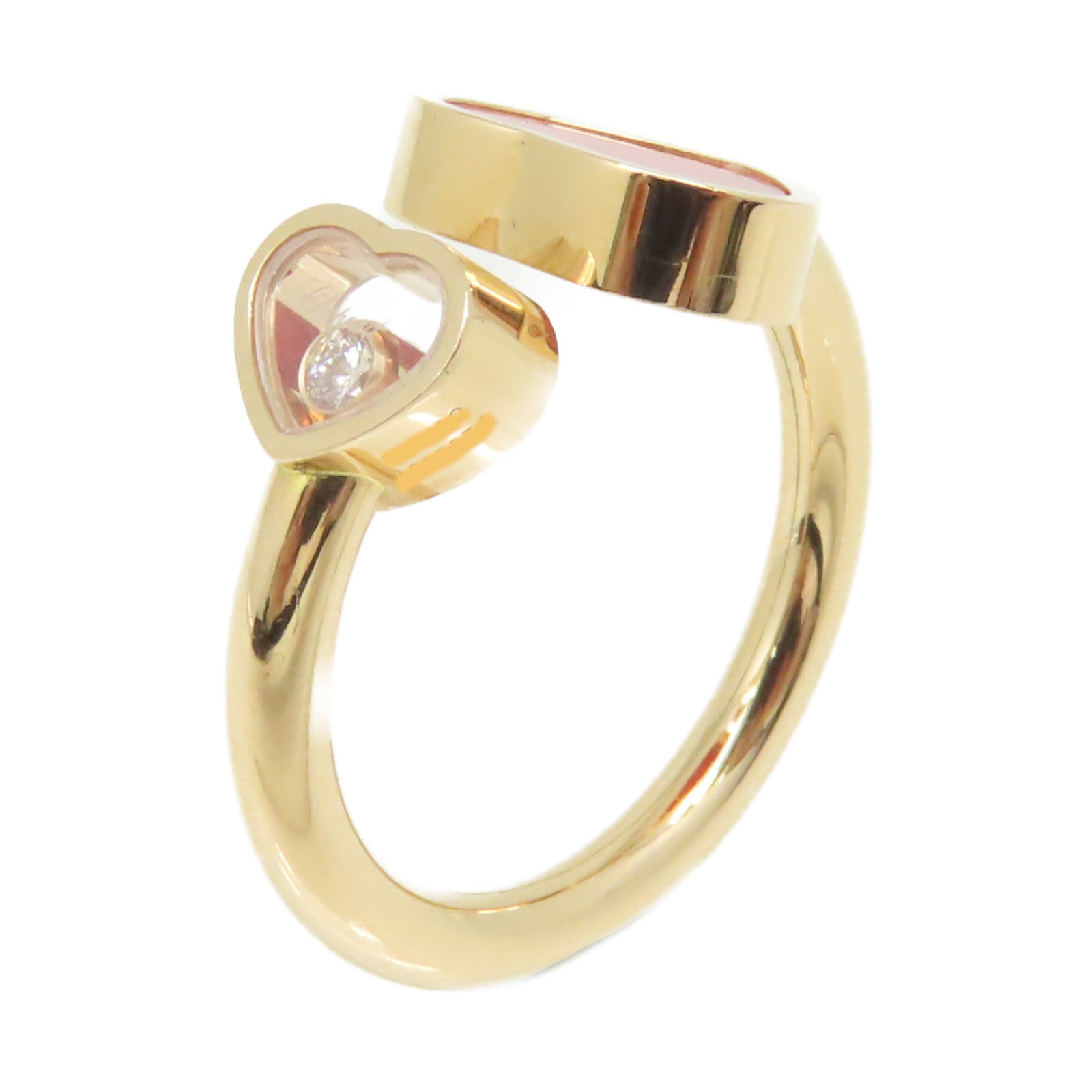 Chopard 18K Happy Heart Ring 0.04ct US 5.5