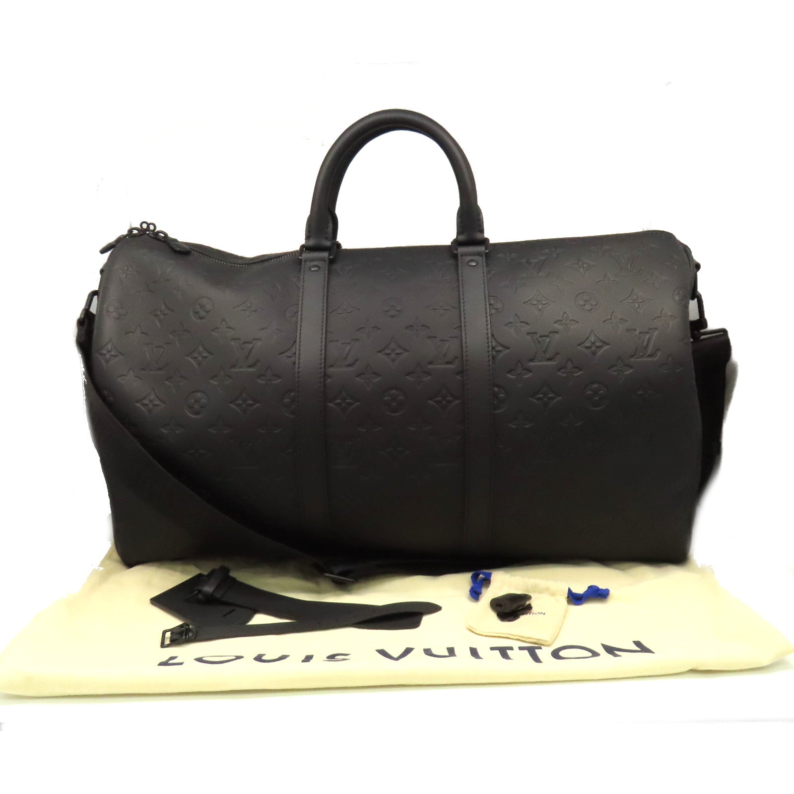 LOUIS VUITTON Monogram Shadow Keepall 50 Bandoulie black buckle should –  Brand Off Hong Kong Online Store