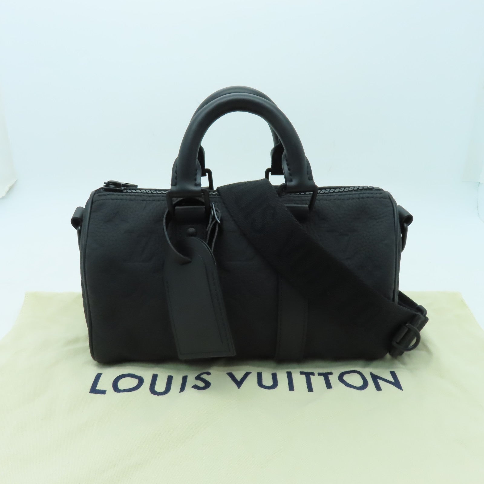 M20900 Louis Vuitton Taurillon Monogram KEEPALL BANDOULIÈRE 25