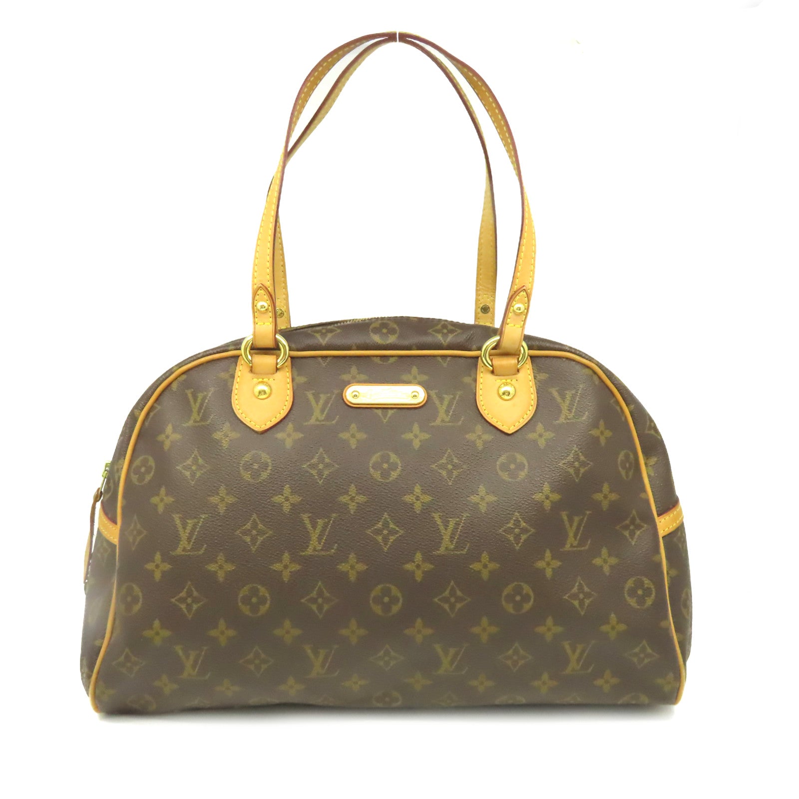 LOUIS VUITTON Monogram Montorgueil GM Shoulder Bag肩背袋啡色