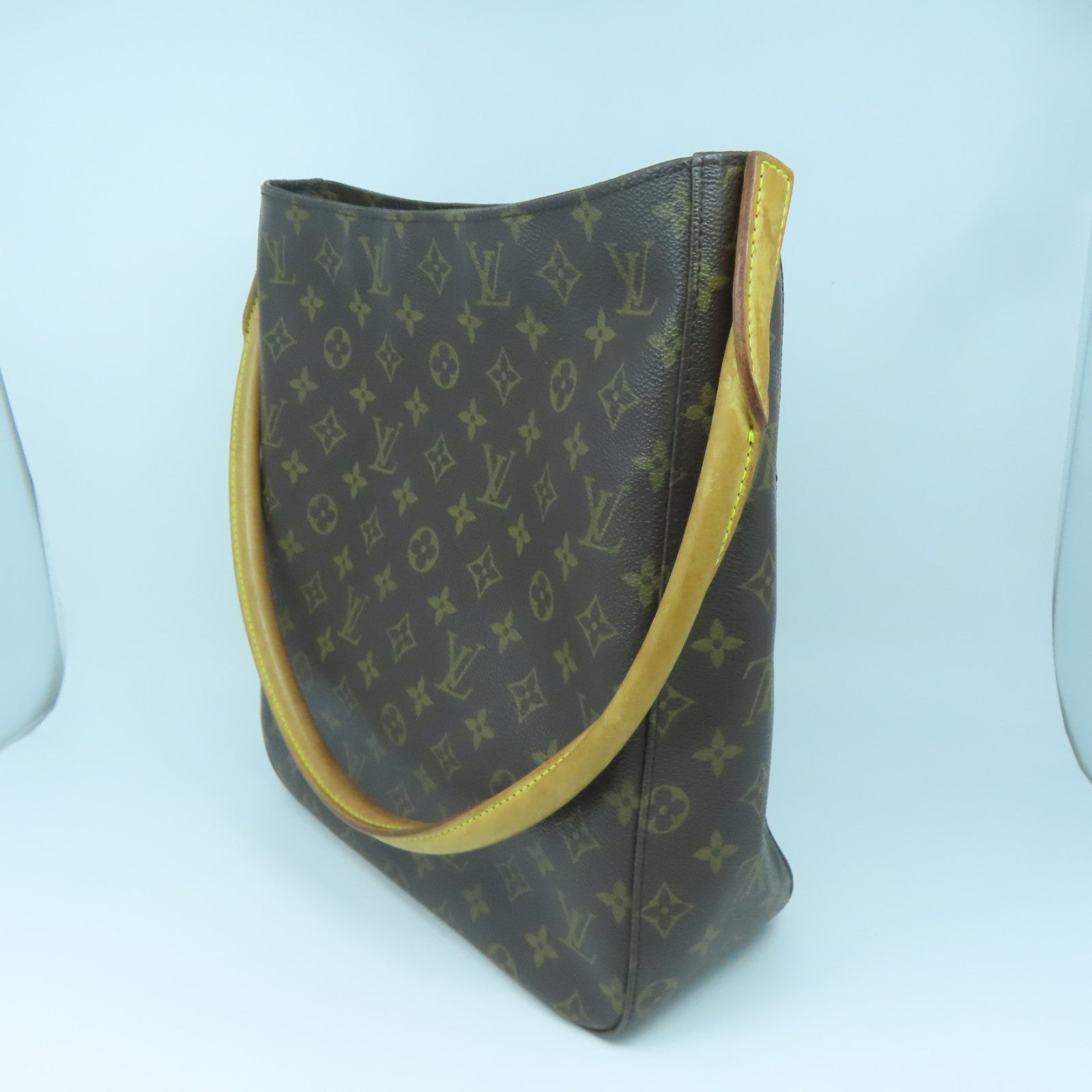 Louis Vuitton Brown Monogram Looping GM Cloth ref.1012791 - Joli