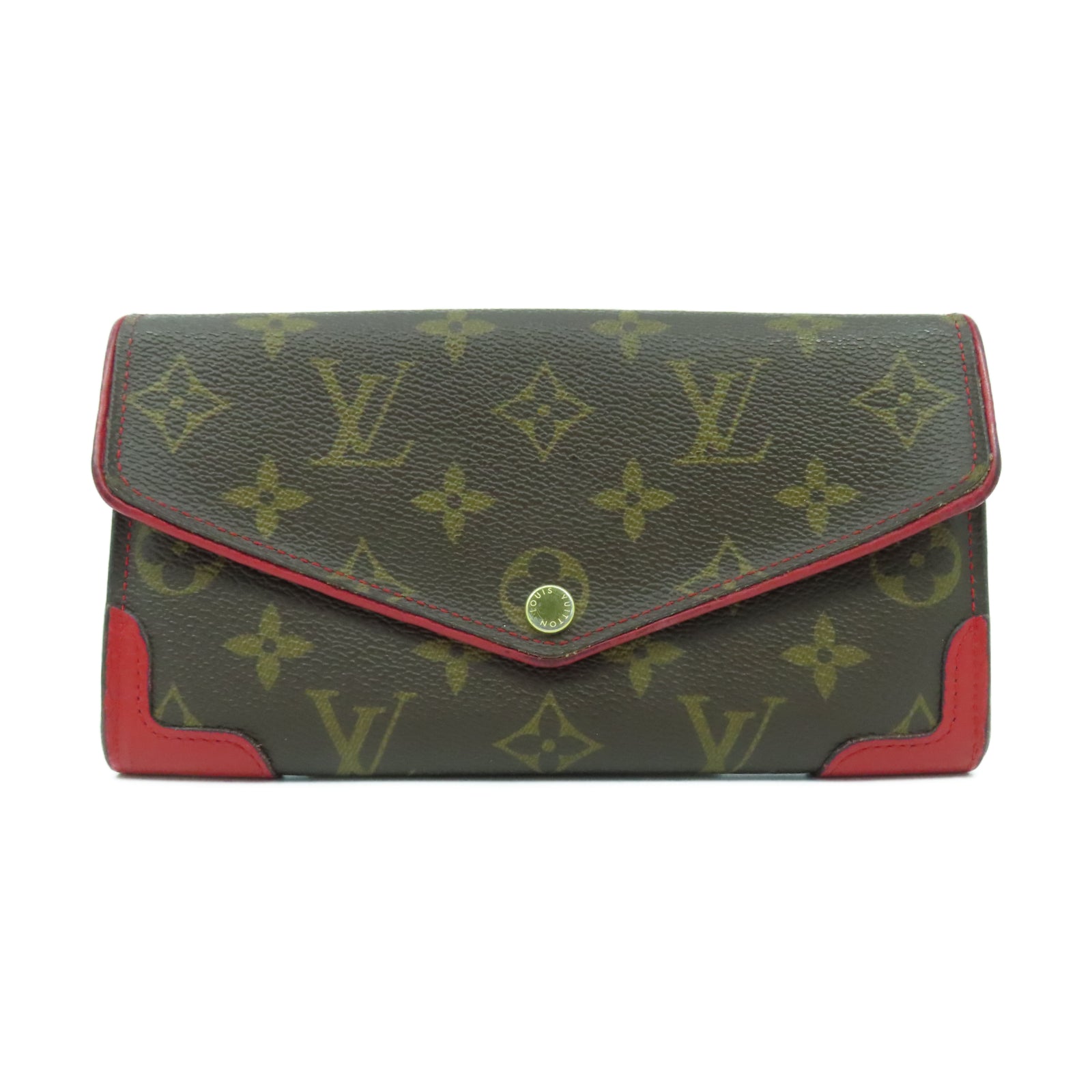 Louis Vuitton Bifold Long Wallet Brown Monogram M60034 Portefeuille Sarah