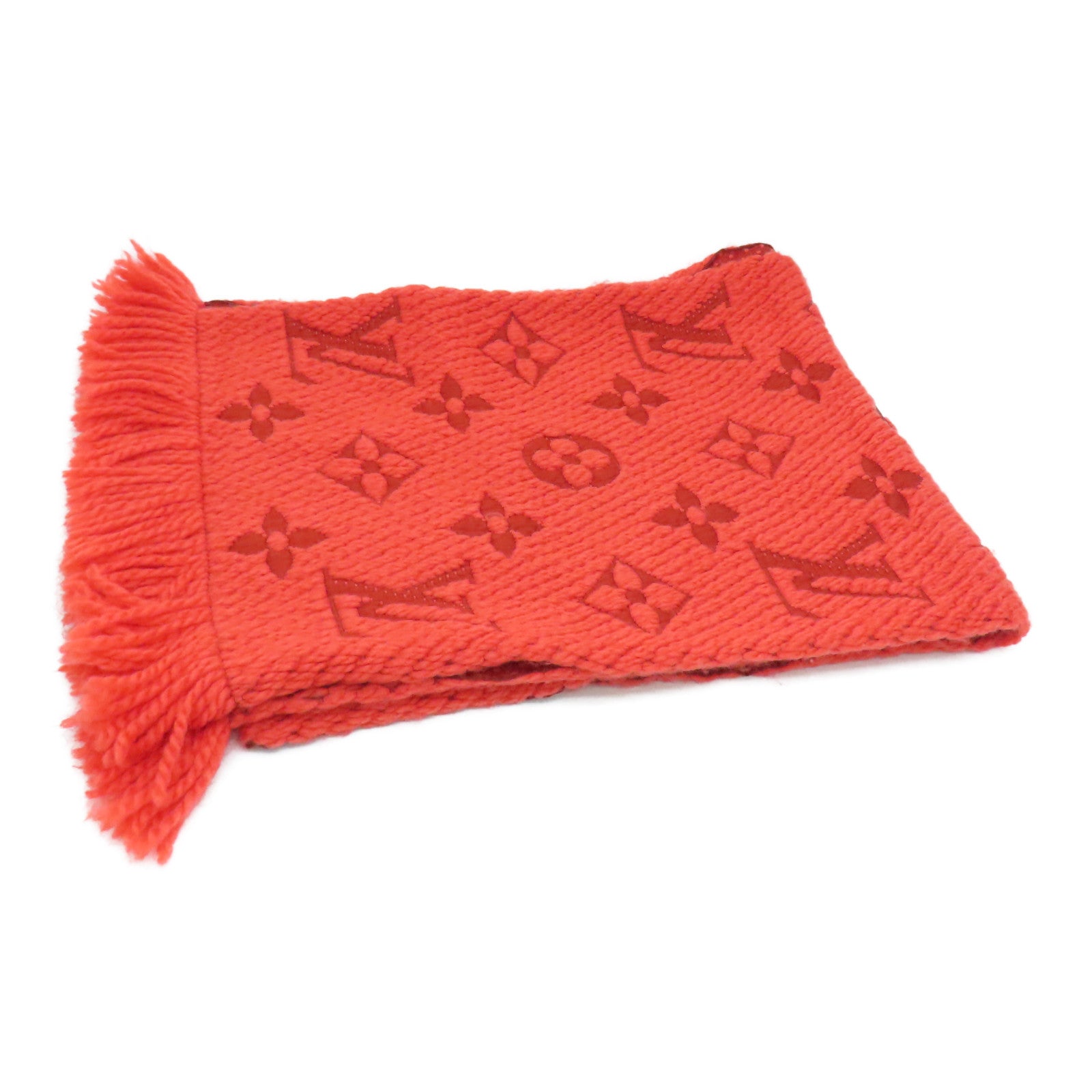 LOUIS VUITTON Wool/Silk Muffler scarf orange red – Brand Off Hong Kong  Online Store