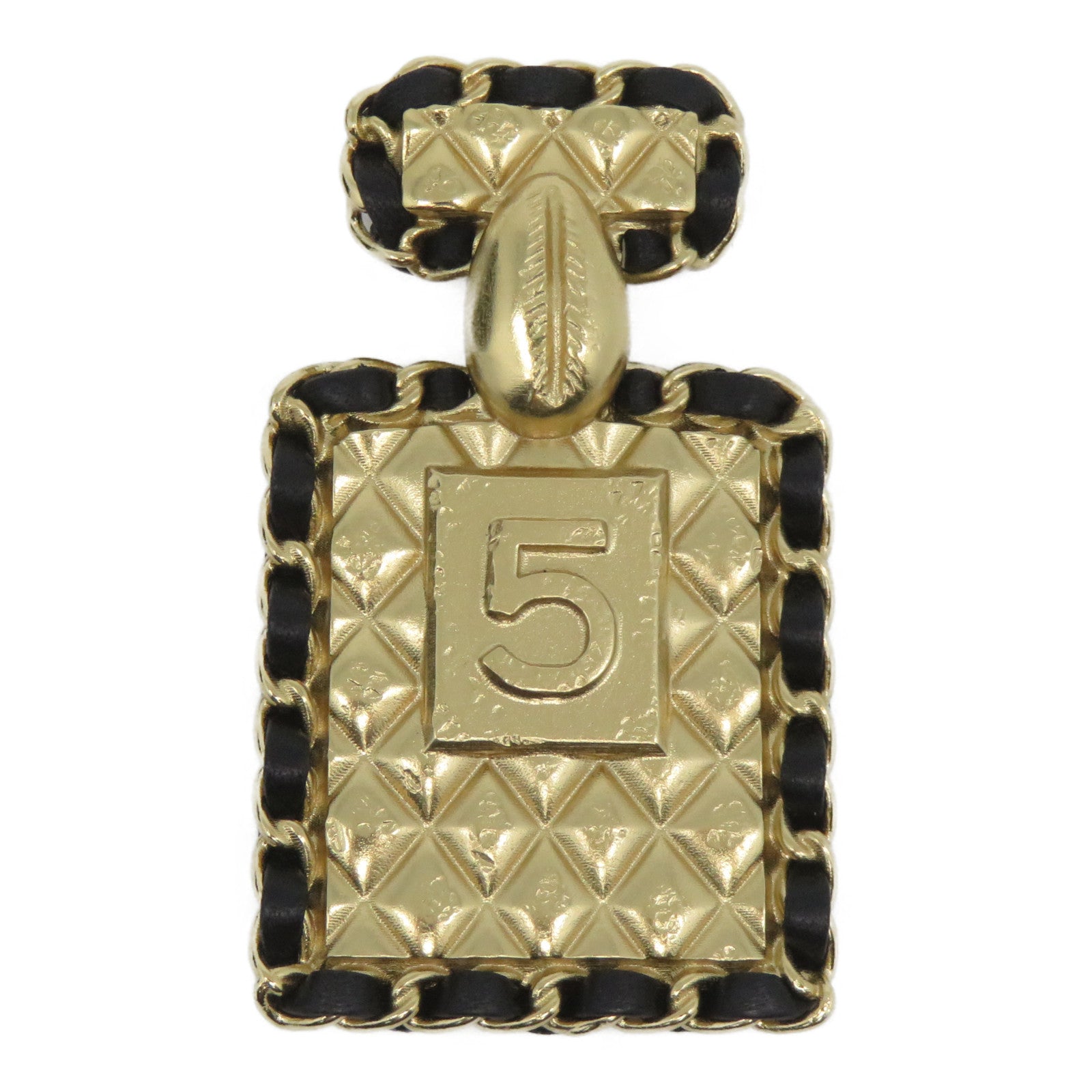 CHANEL 金屬Brooch胸針金色/黑色