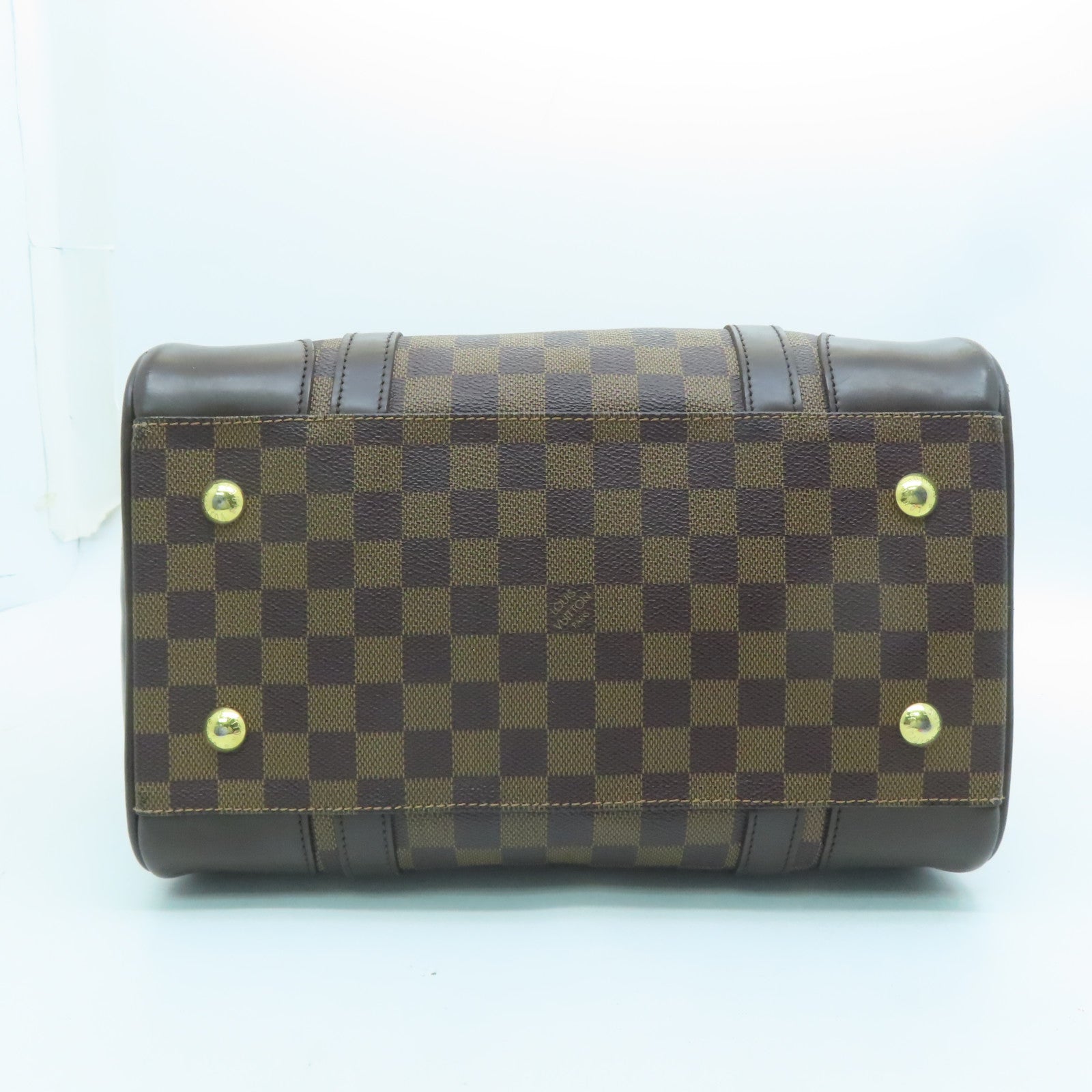 How to Spot Authentic LOUIS VUITTON Damier Ebene Berkeley Satchel Handbag 