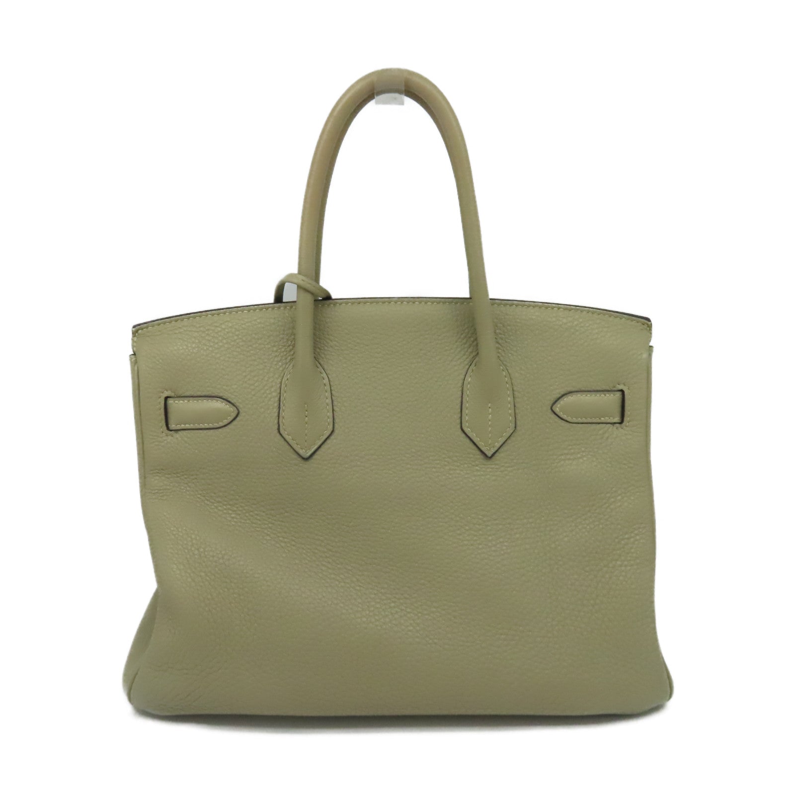 HERMES Togo皮革Birkin 30 Hand Bag金扣手挽袋Gris Tourterelle斑鸠