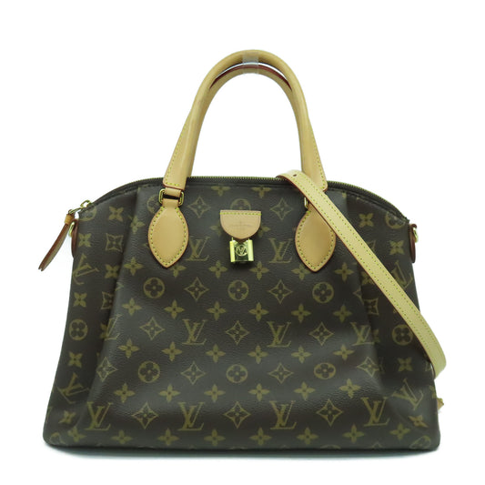 LOUIS VUITTON Monogram Rivoli MM金扣手挽肩背兩用袋啡色