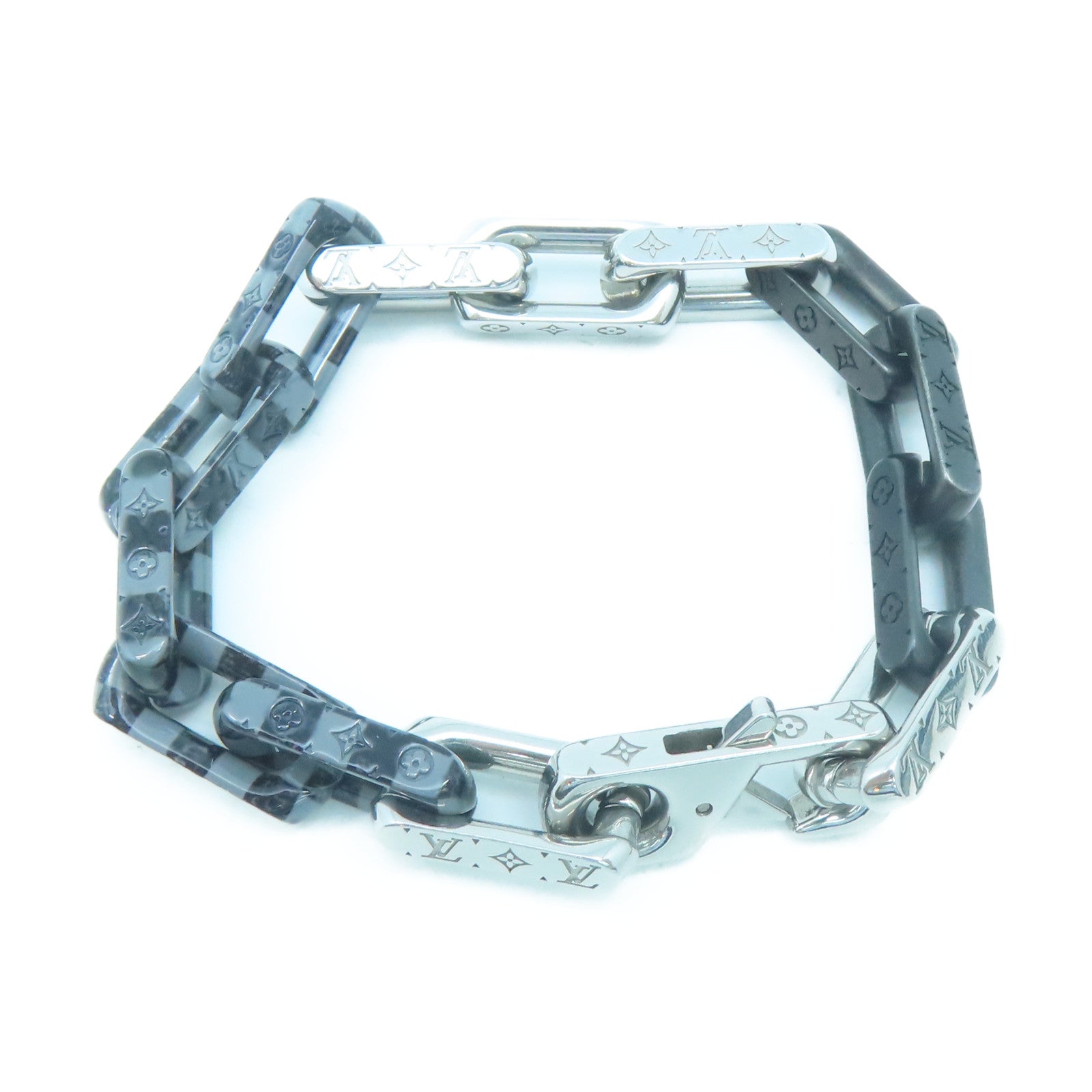 Louis Vuitton 2022 SS Monogram Unisex Chain Metal Logo Bracelets