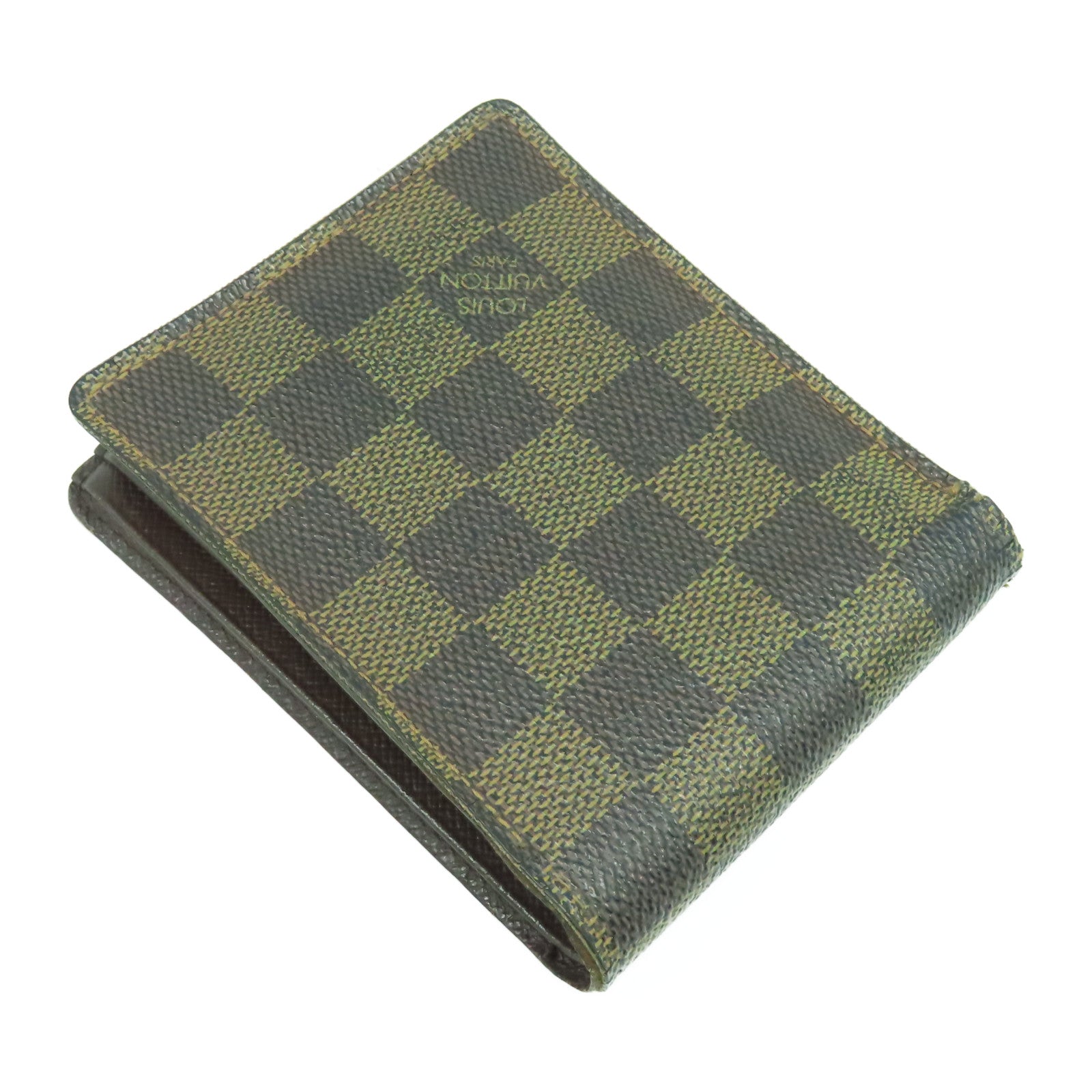 LV Short Folding Wallet N60895 Leather -Black