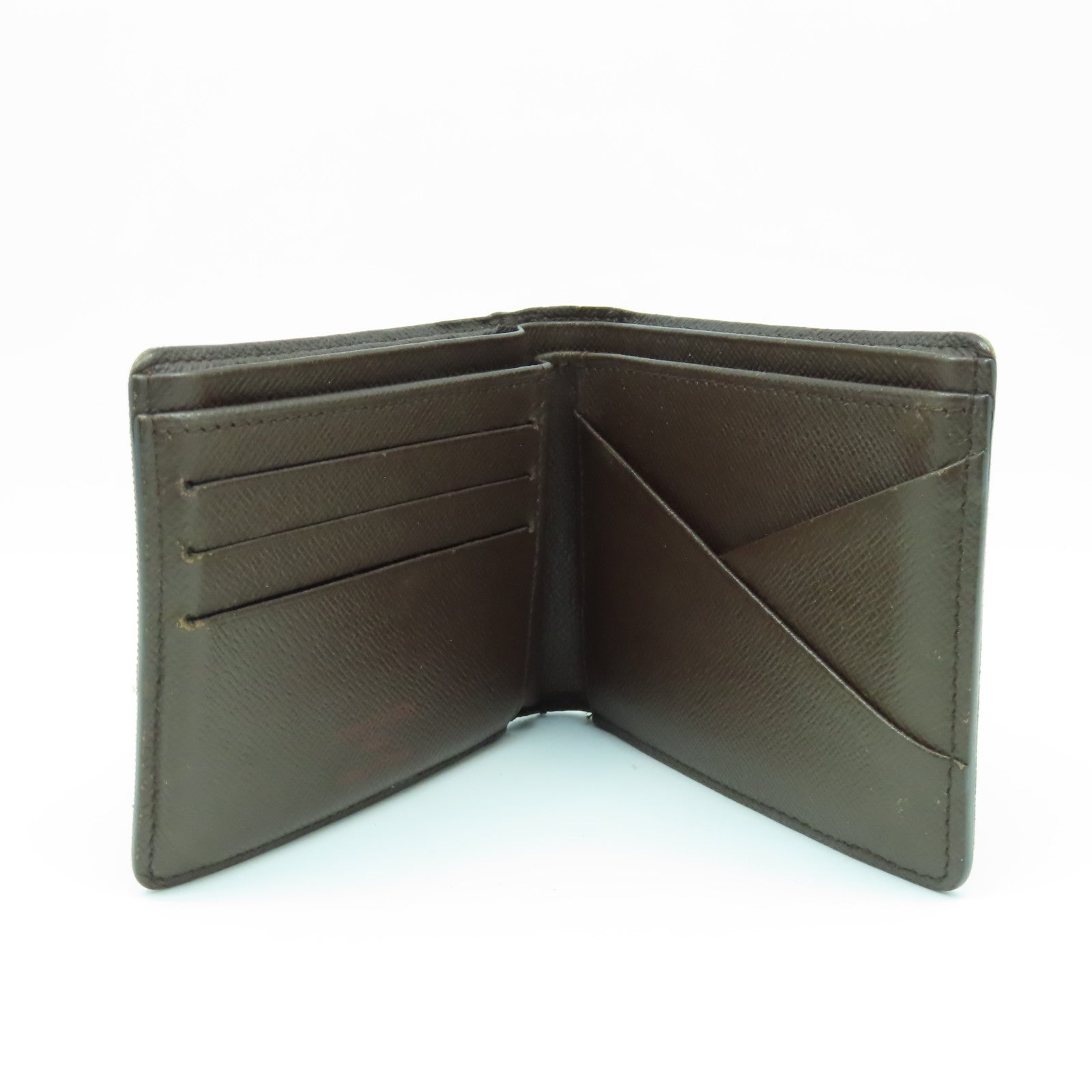 LV Short Folding Wallet N60895 Leather -Black