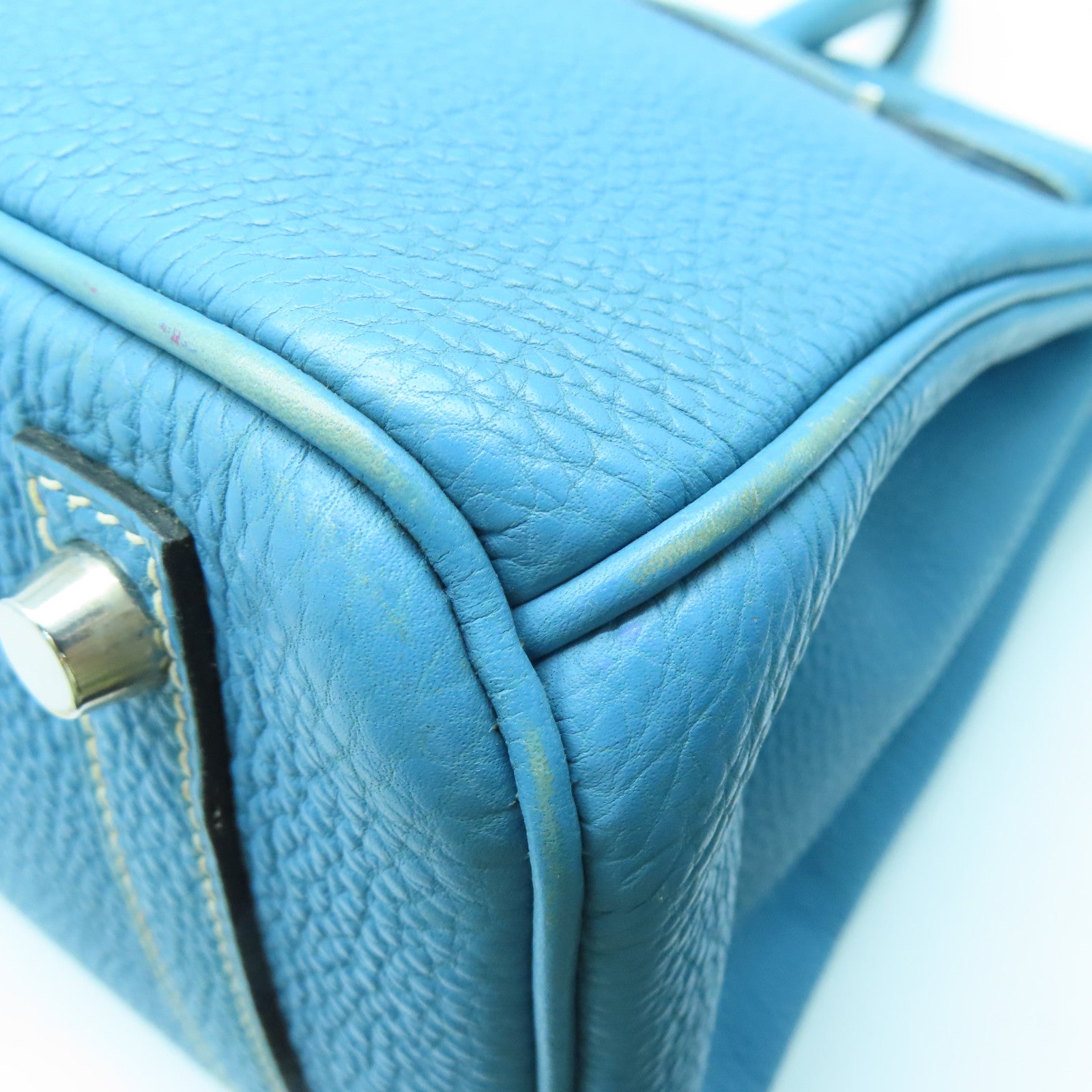 HERMES Togo Leather Birkin 30 Silver Buckle Hand Bag Denim Blue – Brand Off  Hong Kong Online Store