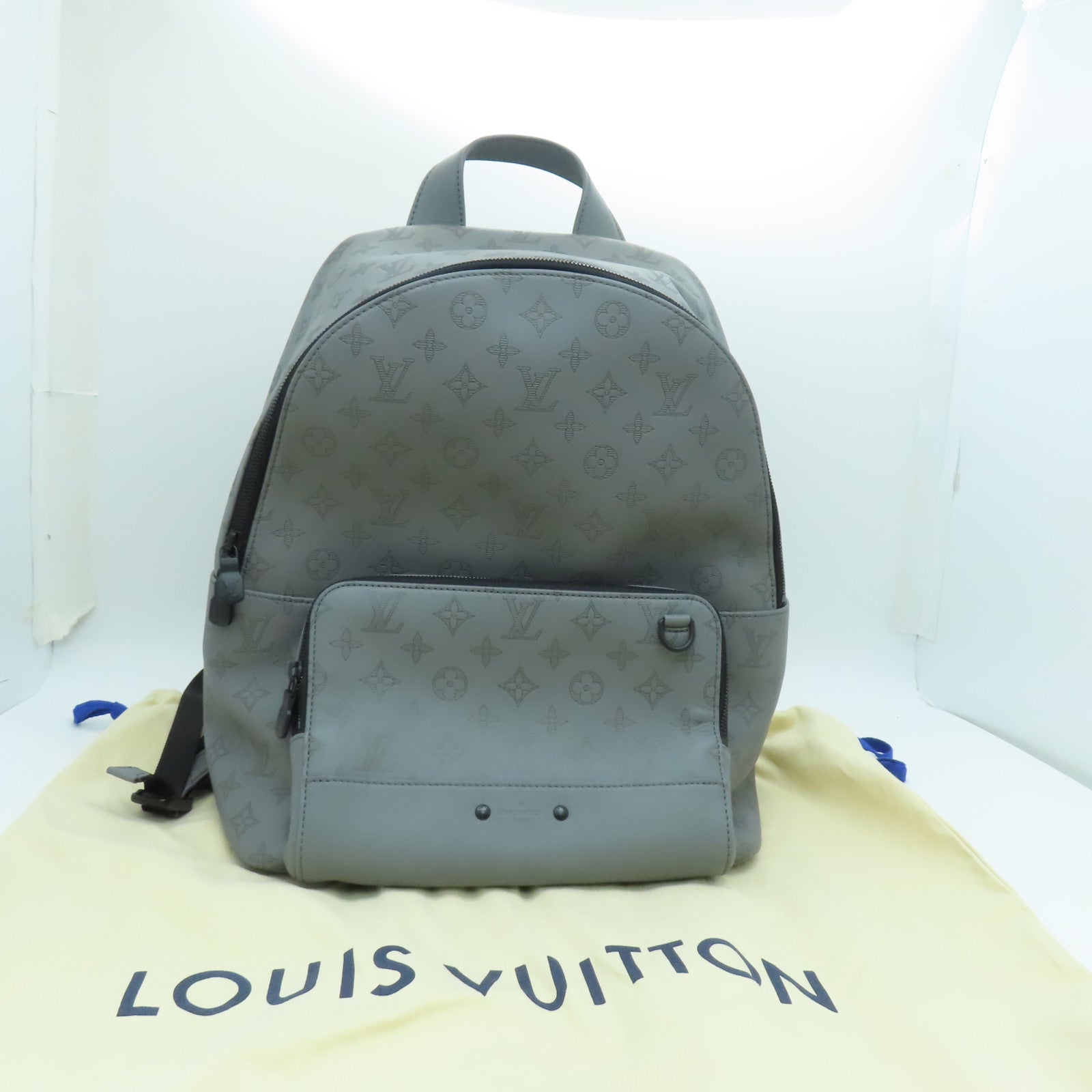 LOUIS VUITTON Monogram Shadow Racer Backpack backpack gray