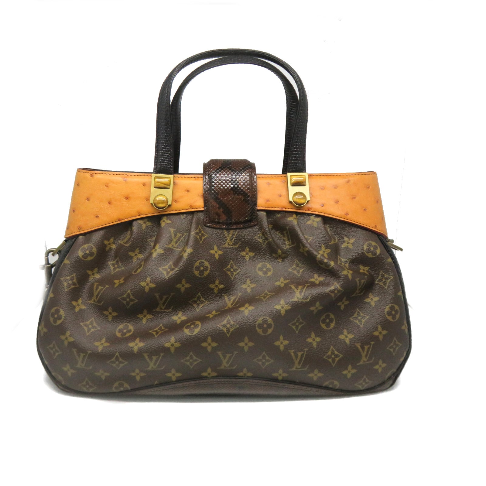 56328: Louis Vuitton Monogram Ostrich Oskar Waltz Bag w : Lot 56328