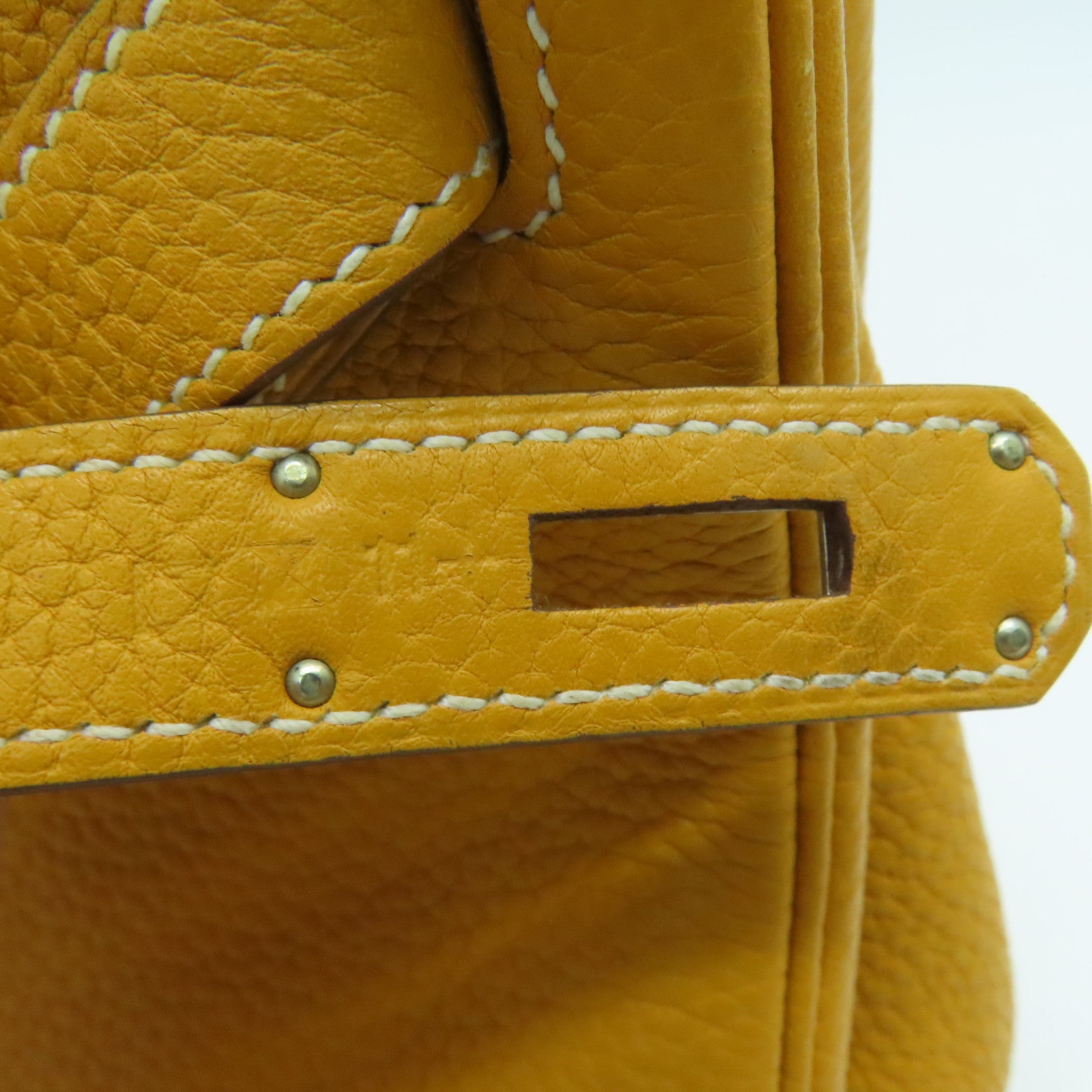 HERMES Ostrich Leather Birkin 30 Silver Buckle Handle Bag Yellow – Brand  Off Hong Kong Online Store