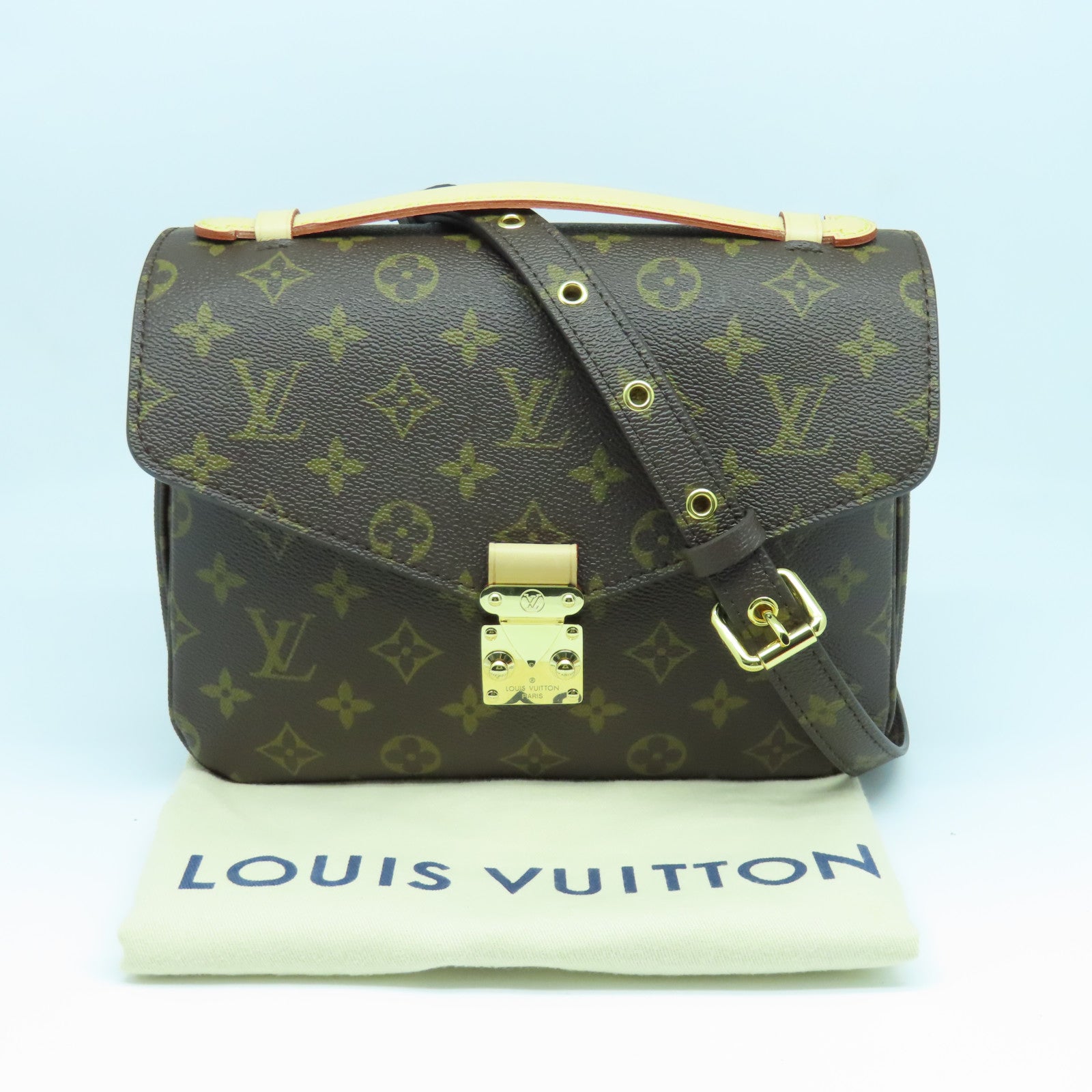 LV Pochette Metis with Hermes Twilly handle