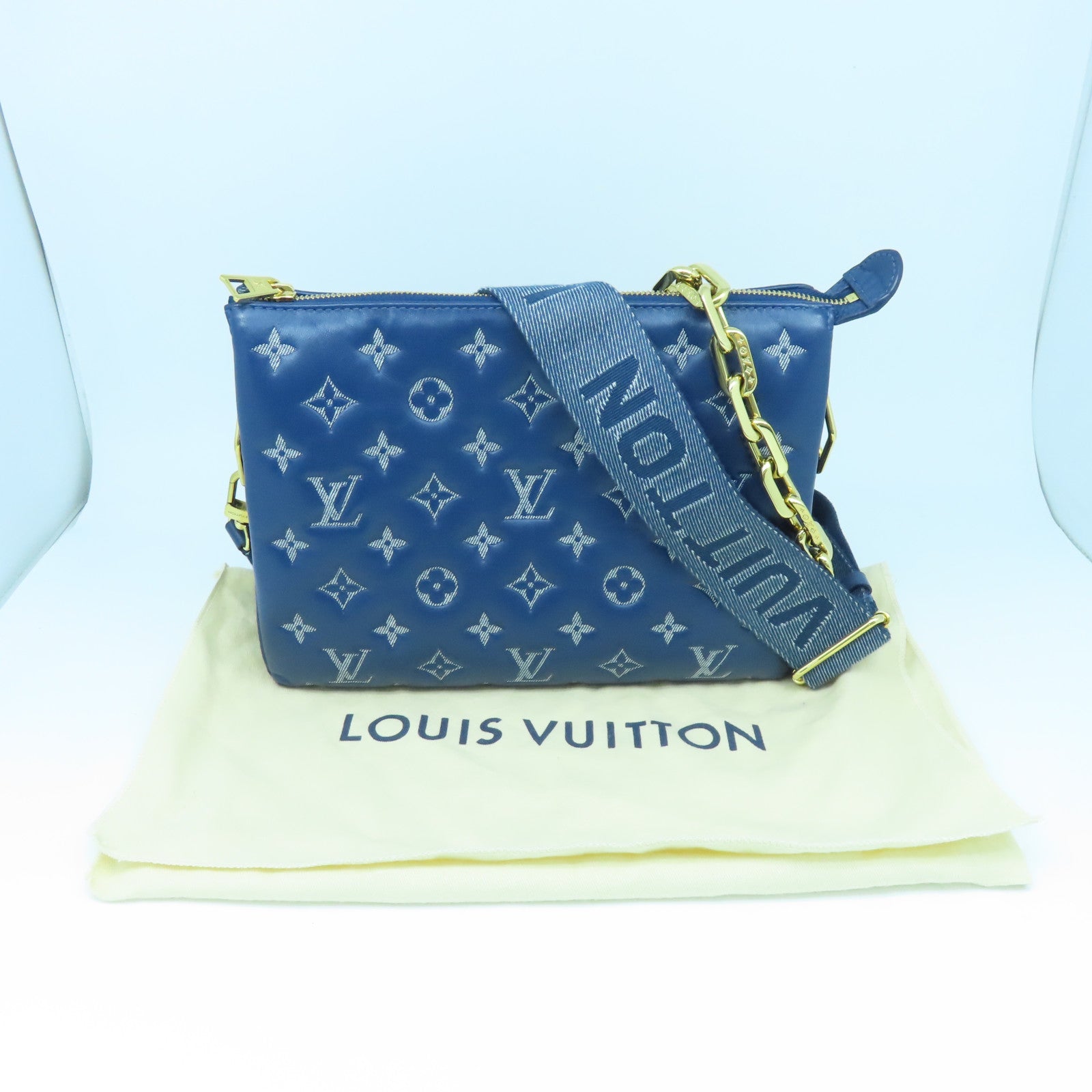 Vintage Louis Vuitton LV Monogram Mini Coussin Leather Shoulder