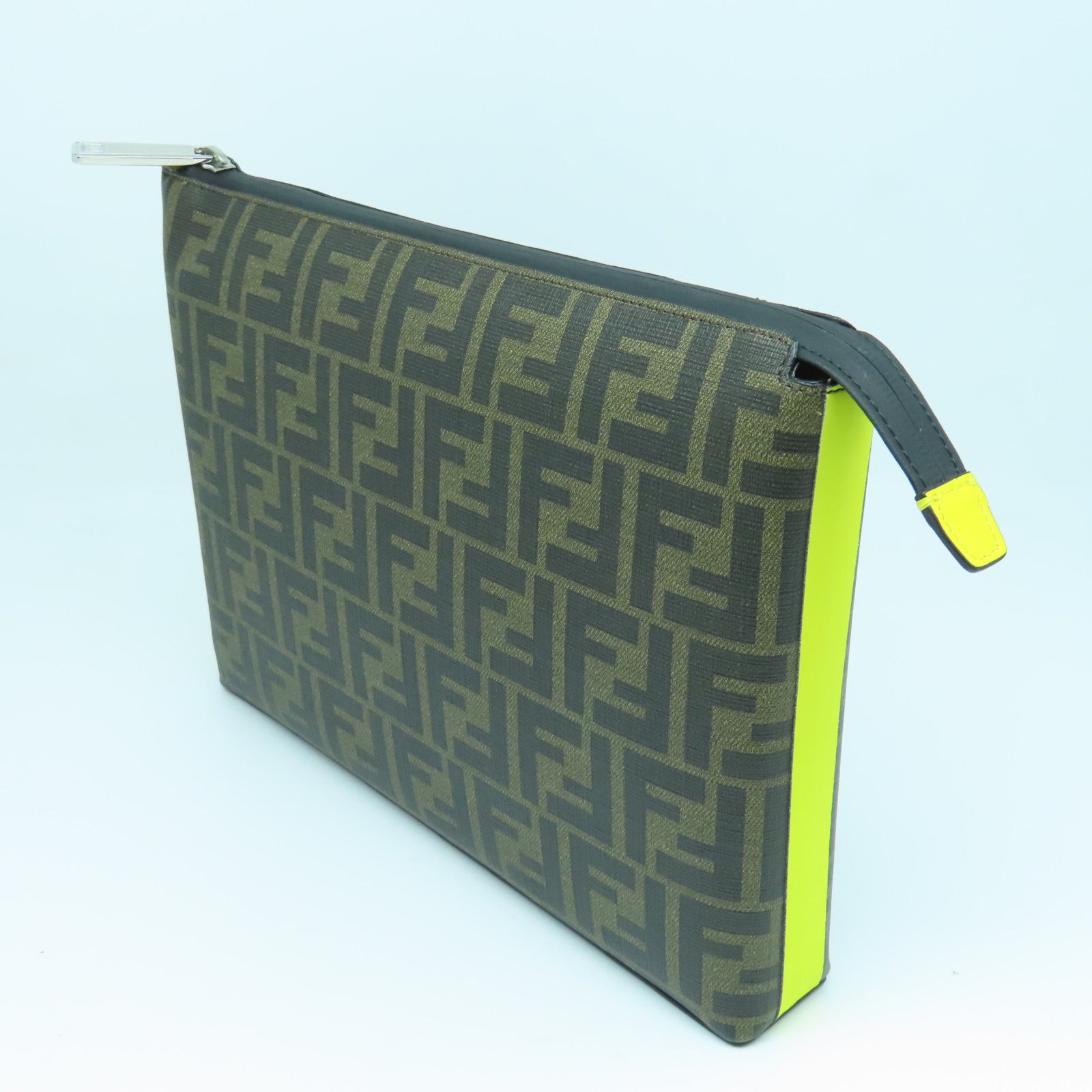 Fendi yellow discount clutch