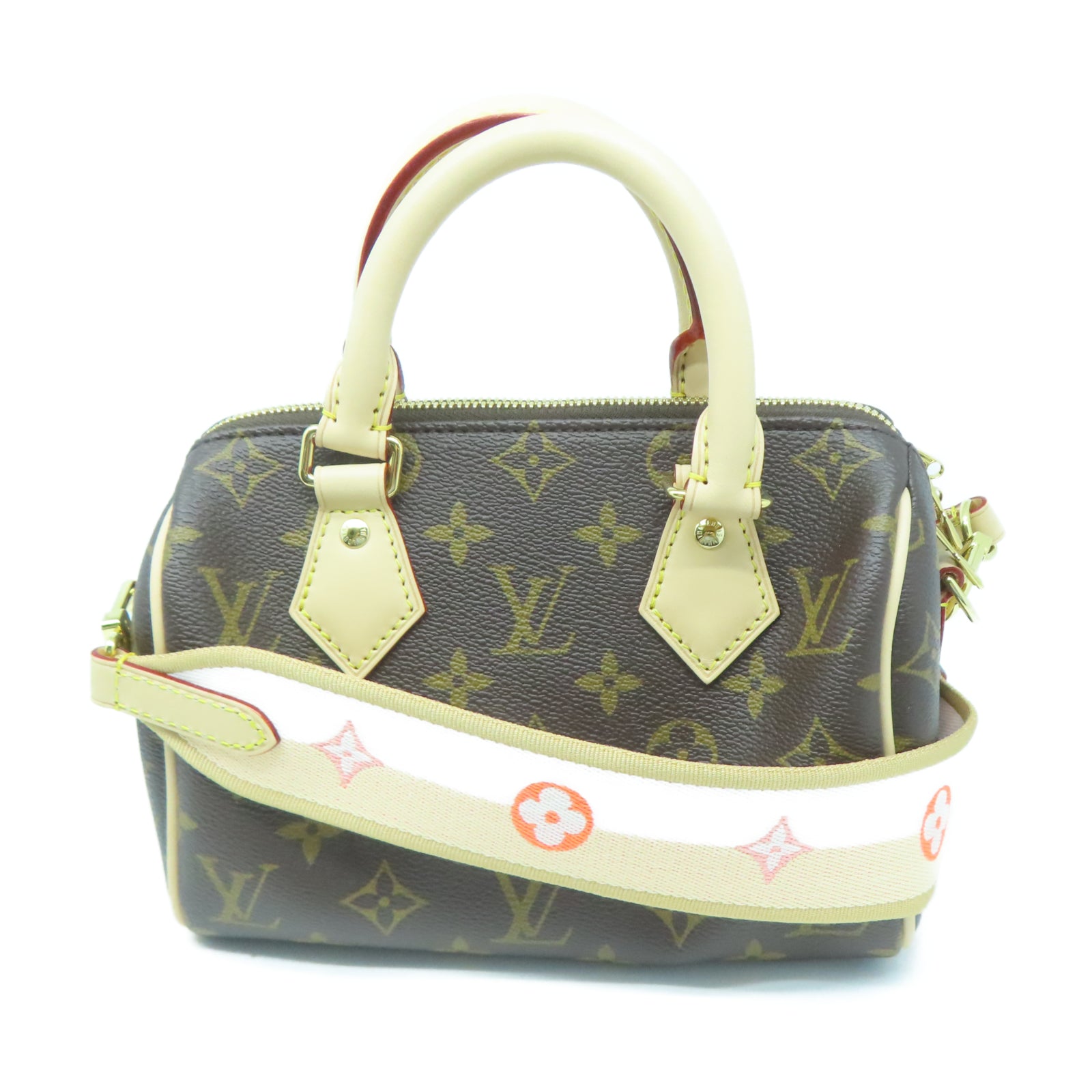 LOUIS VUITTON Monogram Speedy 20 Bondouliere金扣手挽肩背兩用袋棕色