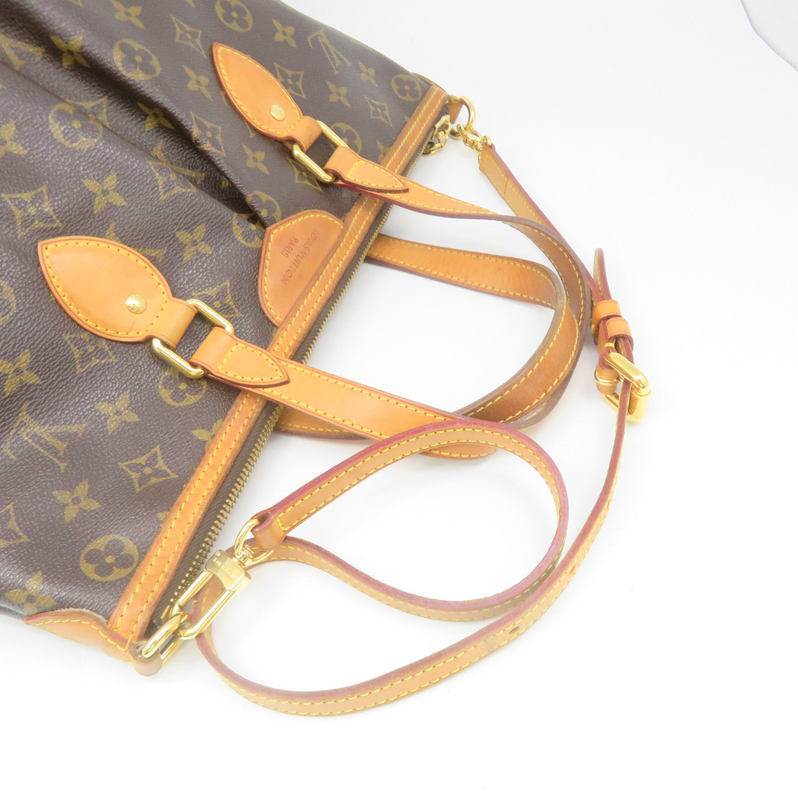 Louis Vuitton Palermo Mm Monogram 2way with Strap 872668 Brown