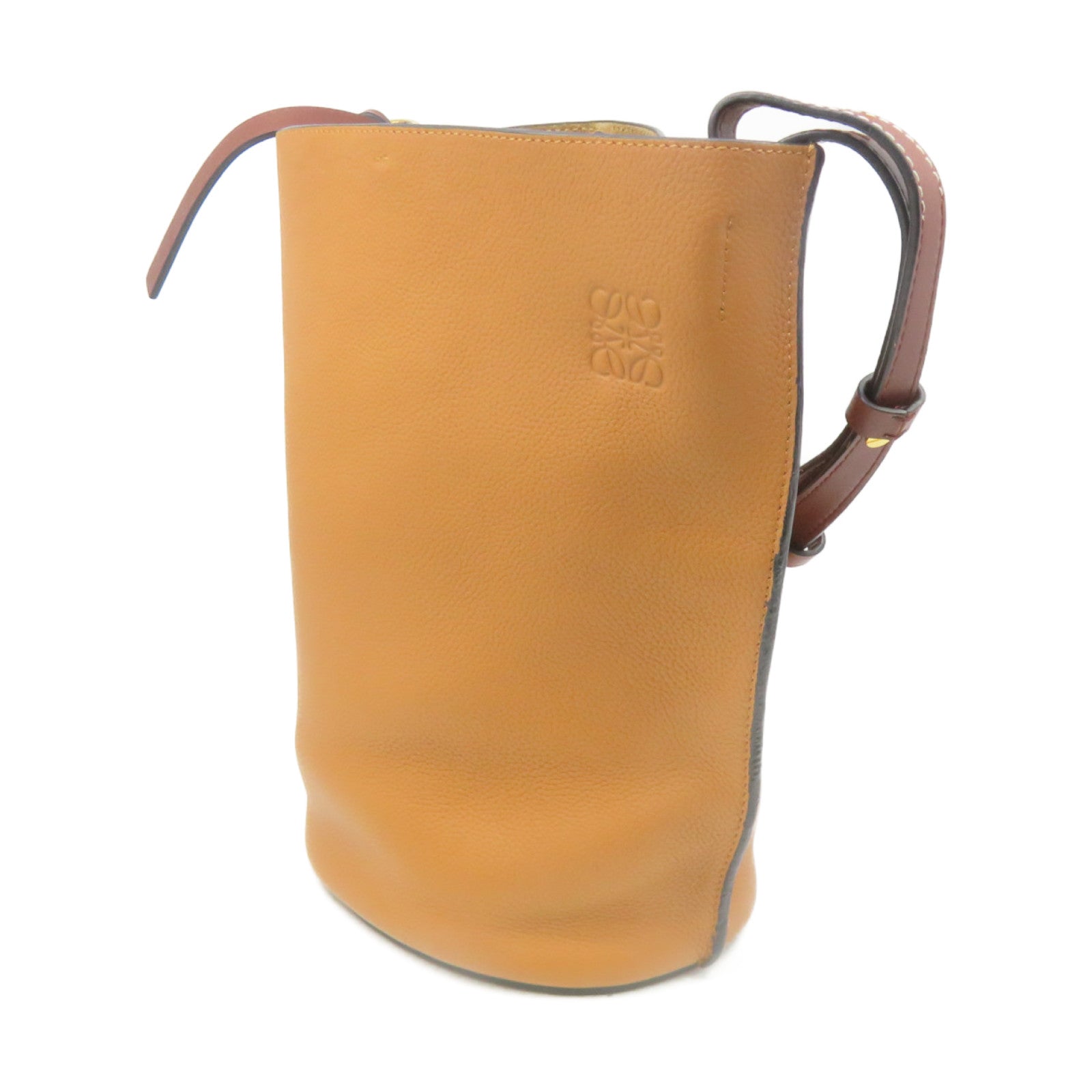 Loewe gate bucket handle bag handbag dark taupe, 名牌, 手袋及銀包