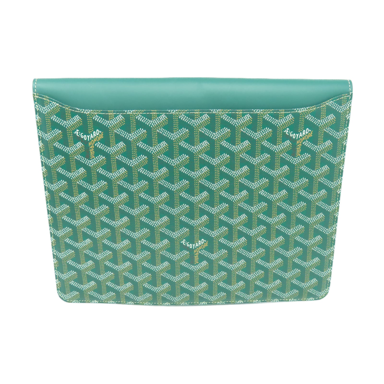 goyard green clutch