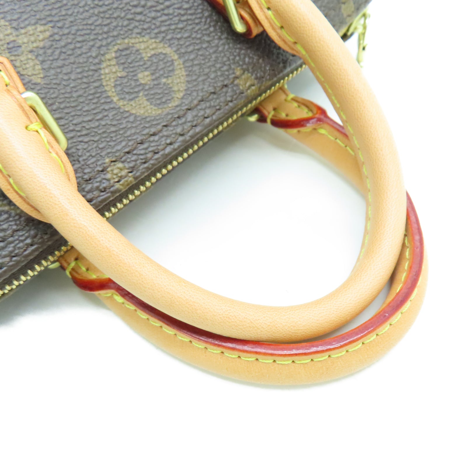LOUIS VUITTON Monogram Nano Speedy gold buckle handle shoulder bag bro –  Brand Off Hong Kong Online Store