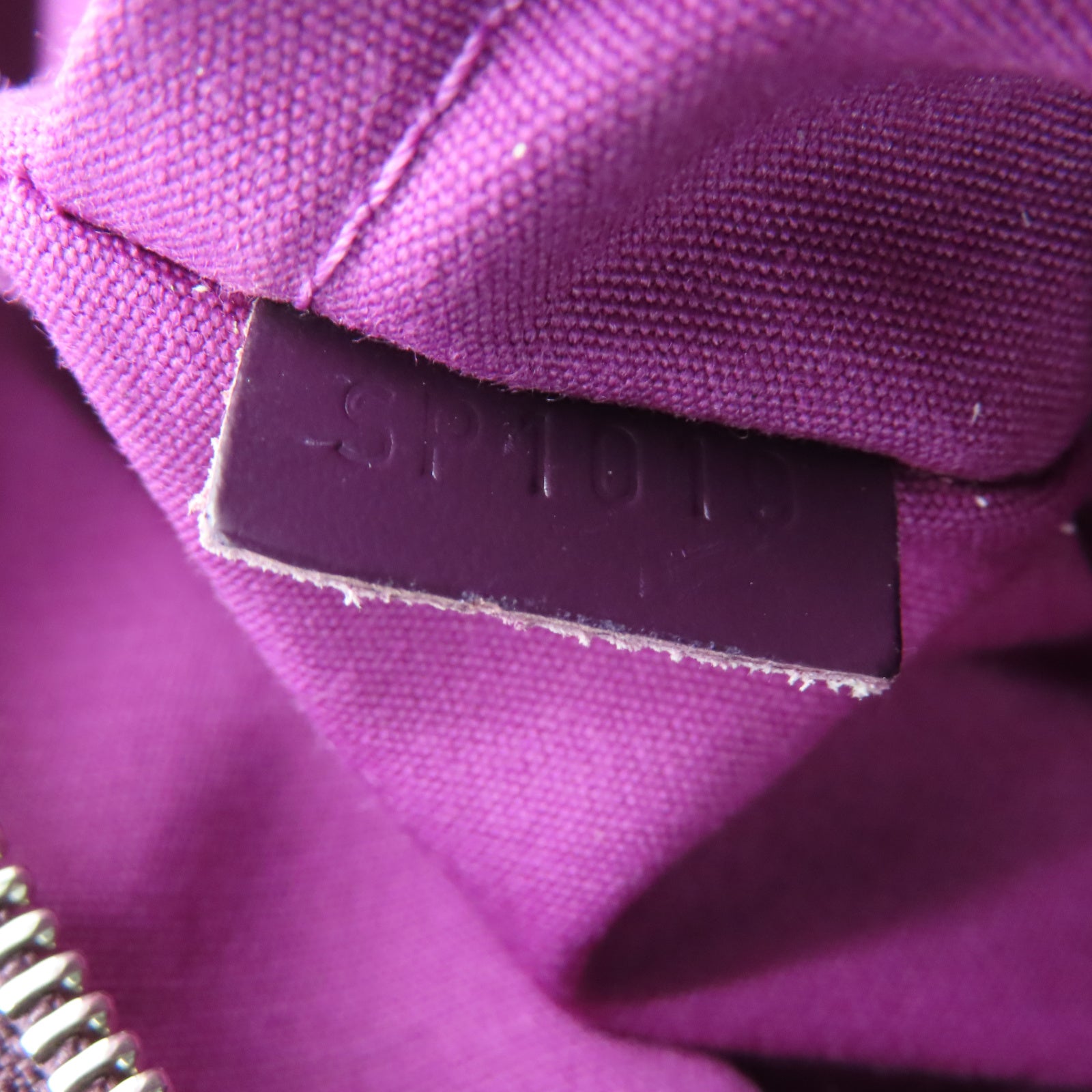 LOUIS VUITTON Epi Leather Speedy 35 Silver Buckle Handle Bag Purple