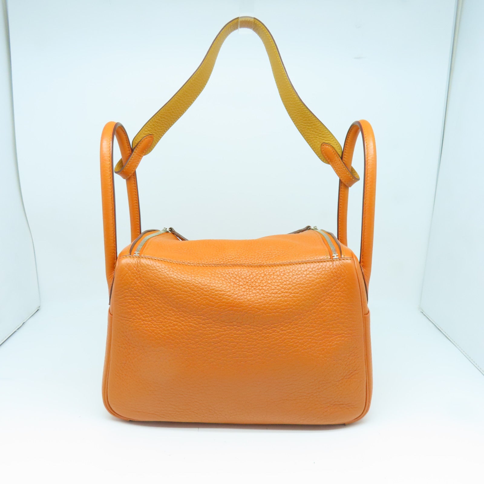 Hermes Lindy 30 Chocolate Clemence Brown Leather