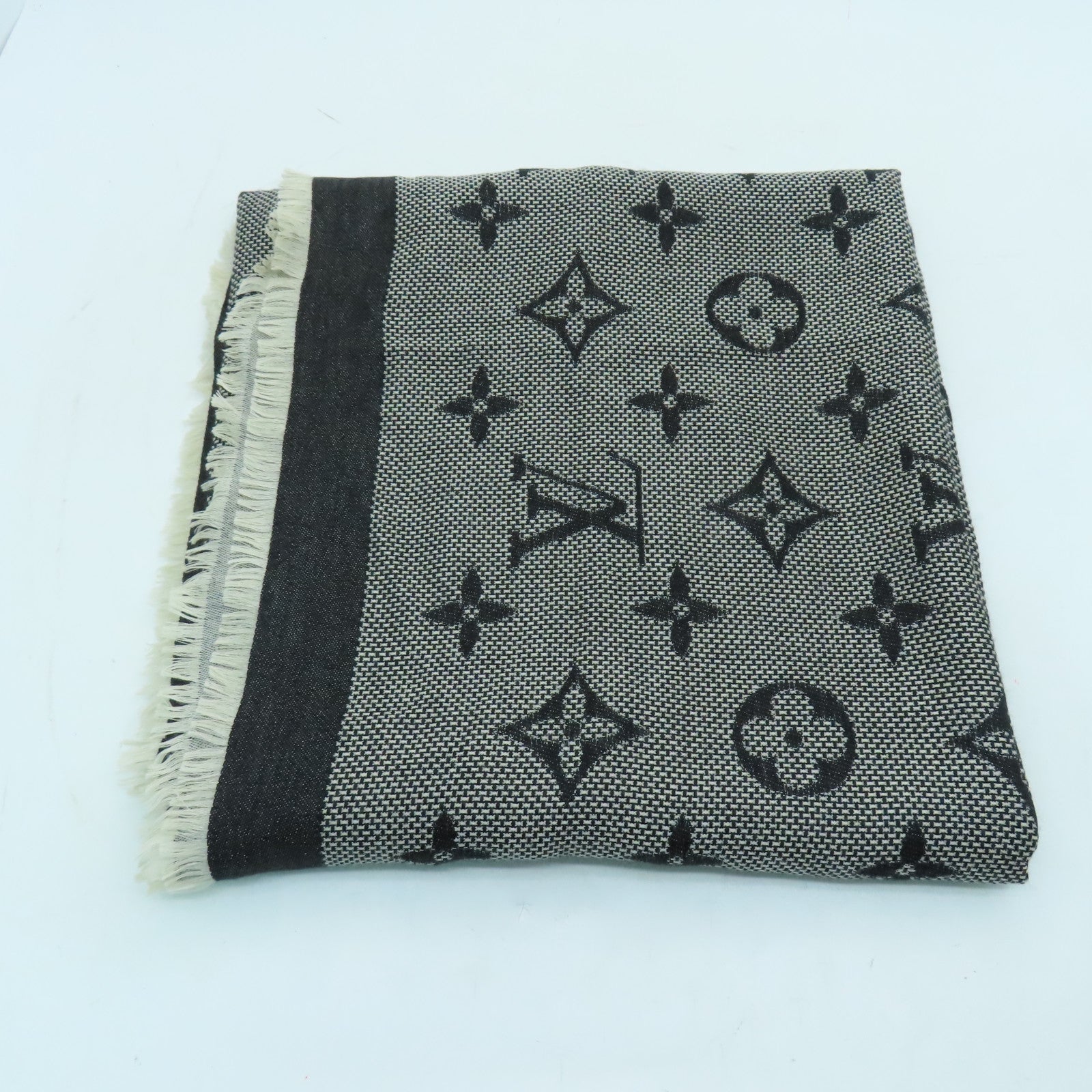 LOUIS VUITTON Wool/Silk Scarf Black – Brand Off Hong Kong Online Store