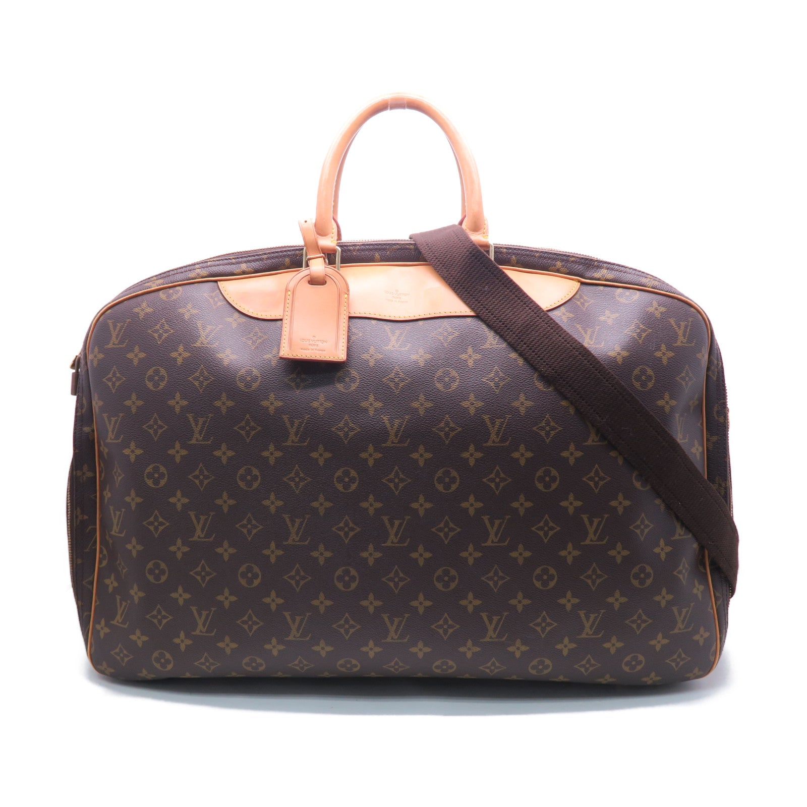 LOUIS VUITTON Monogram Suit Case金扣手挽肩背兩用袋棕色