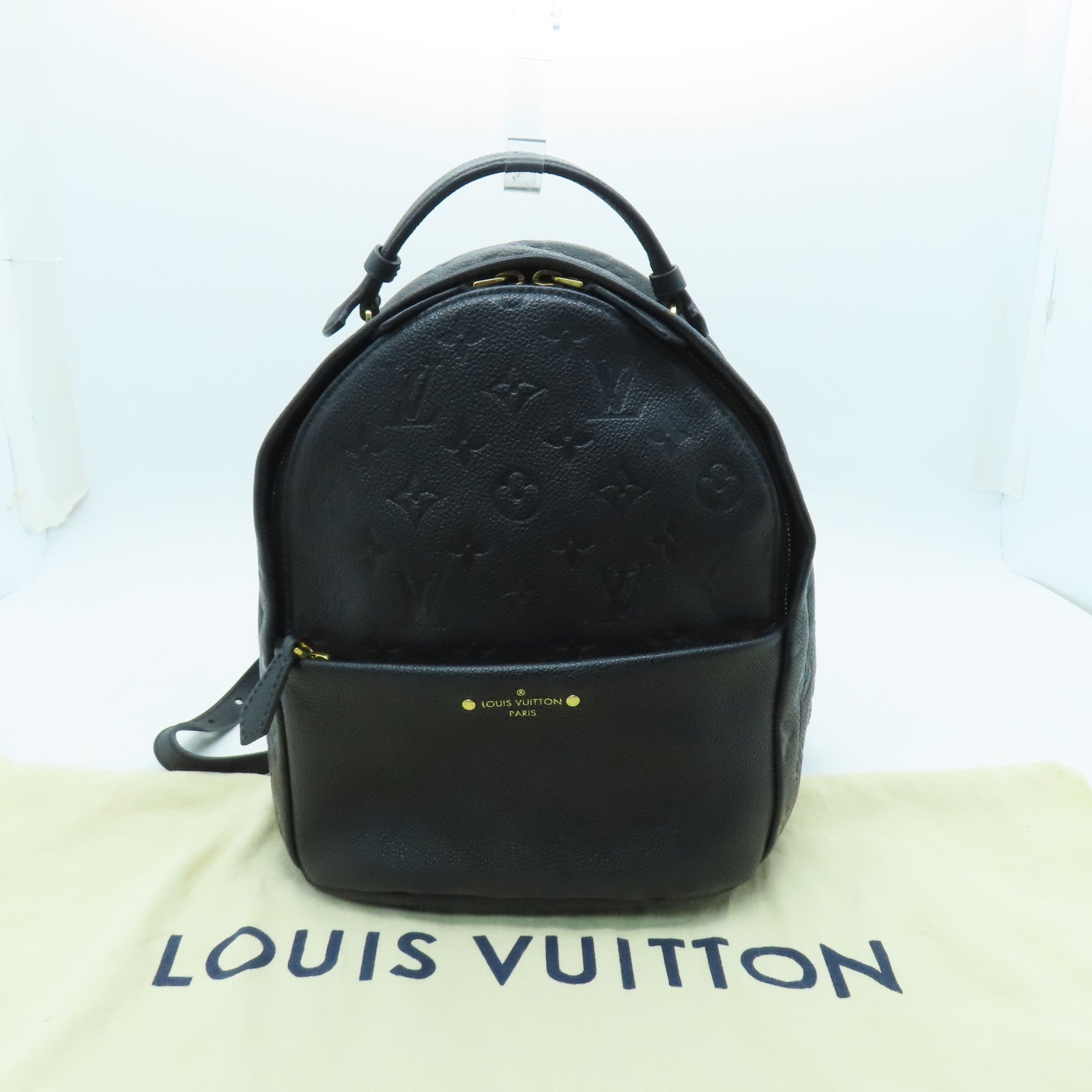LOUIS VUITTON Monogram Empreinte Sorbonne Gold Buckle Backpack Black –  Brand Off Hong Kong Online Store