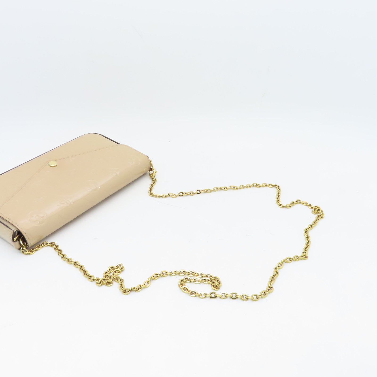 LOUIS VUITTON Monogram Vernis Pochette Felicie Gold Buckle Chain Shoul –  Brand Off Hong Kong Online Store