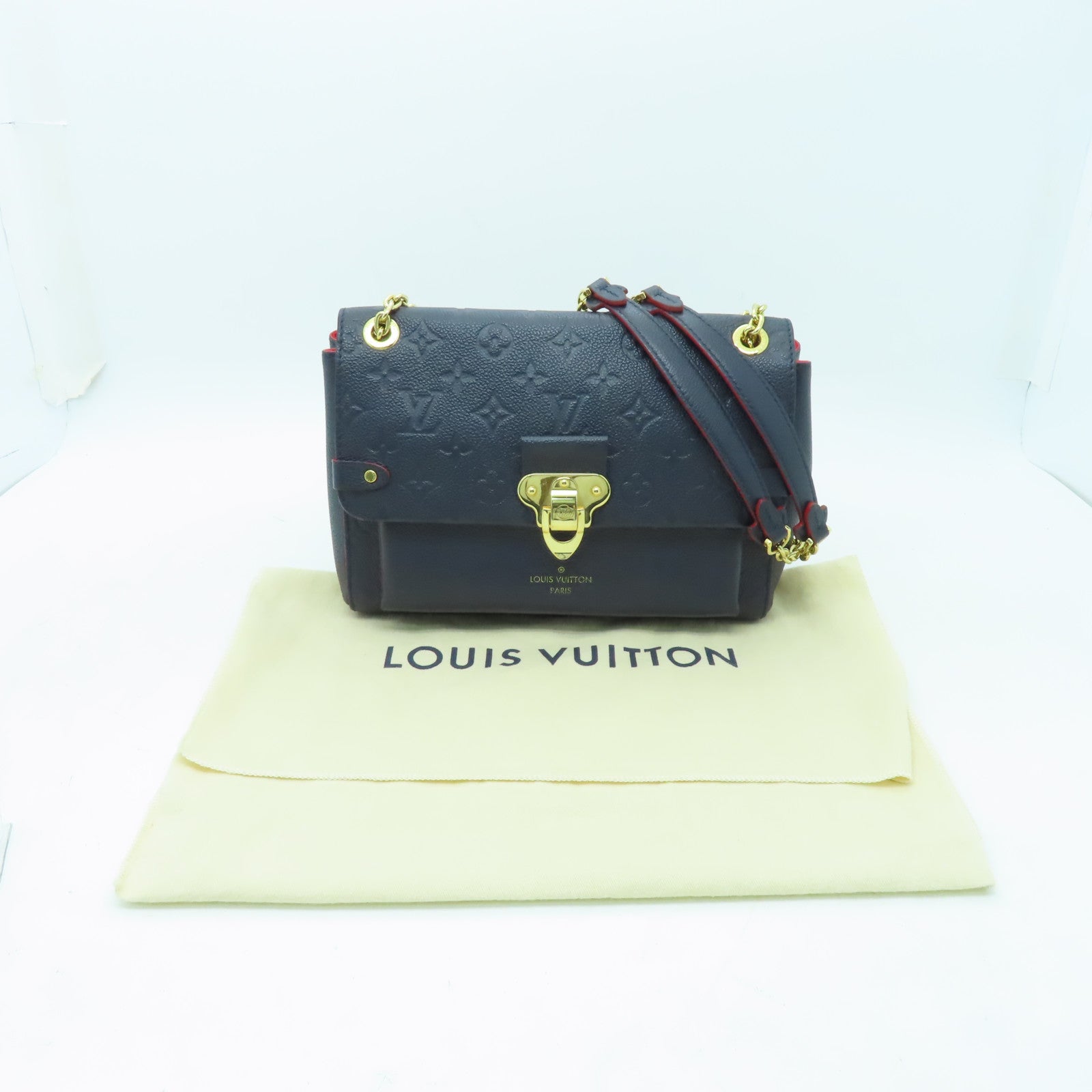Louis Vuitton Monogram Empreinte Vavin PM Marine Rouge M52271