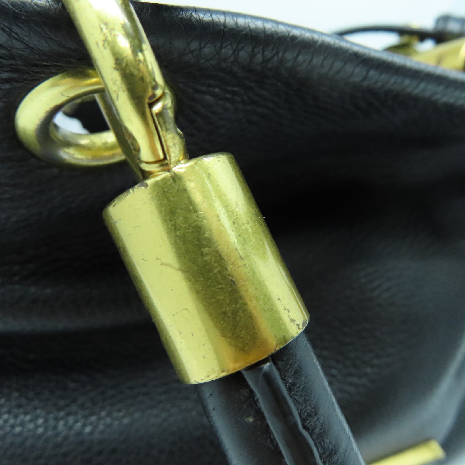 Marc Jacobs vintage leather black buckle shoulder bag