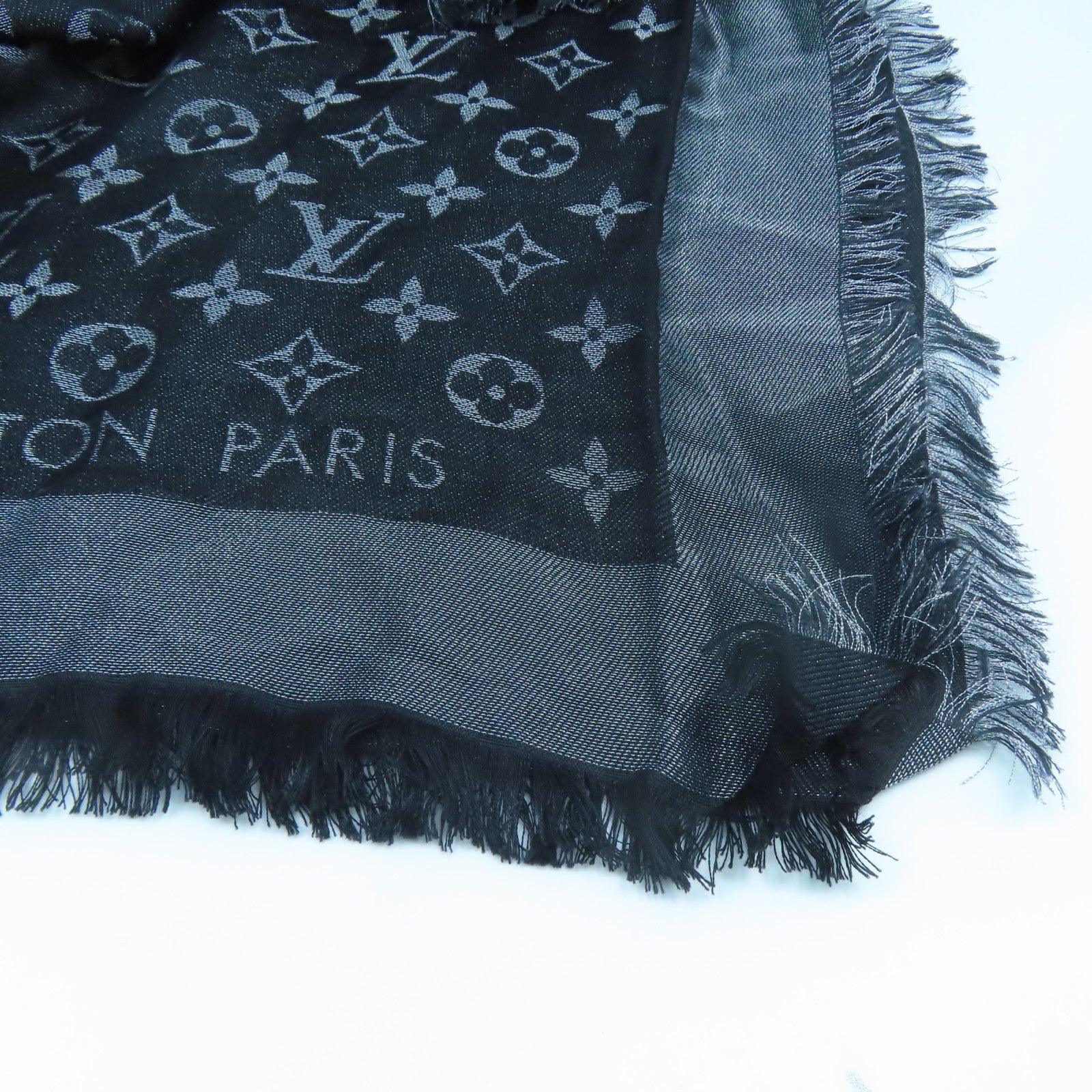 LOUIS VUITTON Wool/Silk Scarf Black – Brand Off Hong Kong Online Store