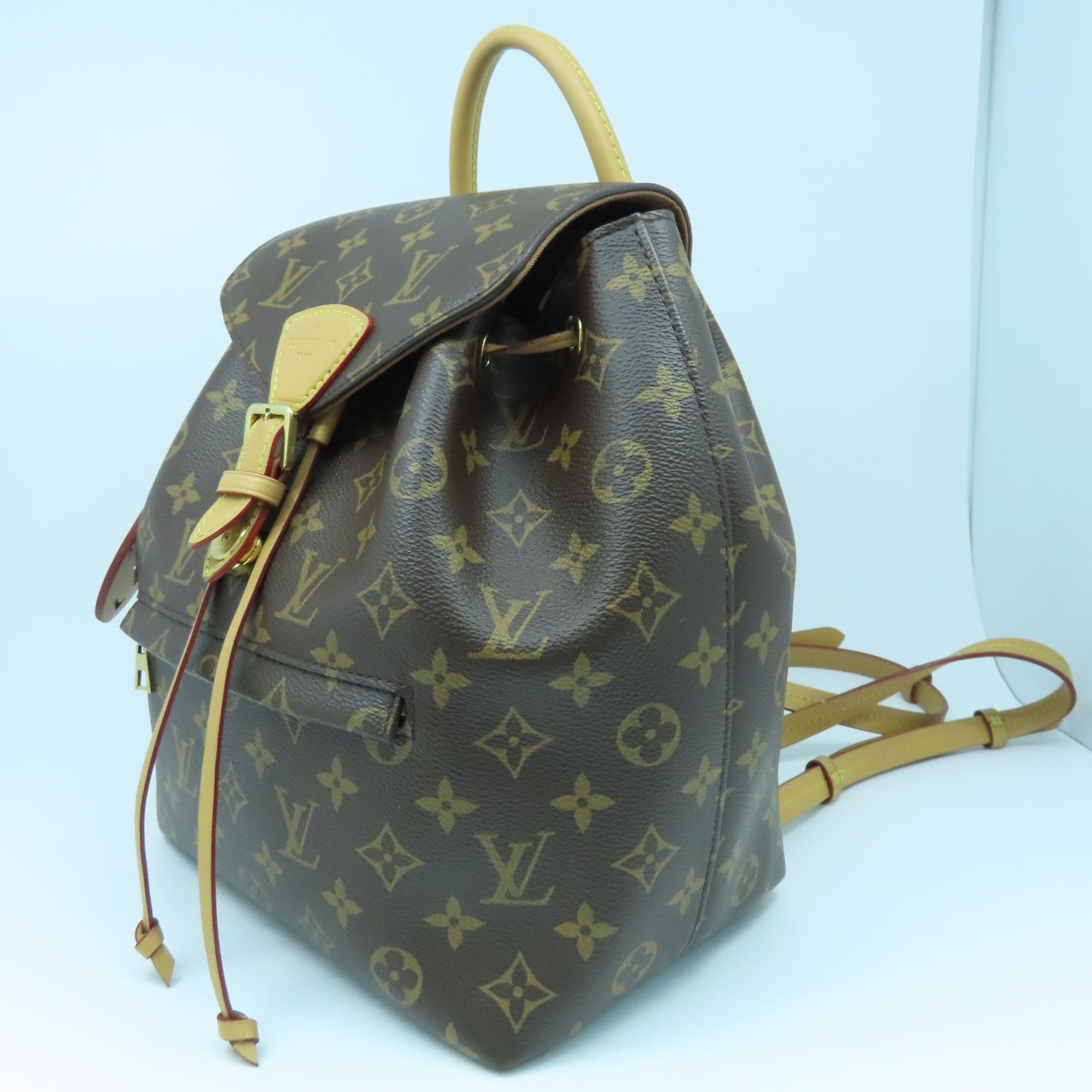 LOUIS VUITTON Monogram Montsouris MM Gold Buckle Backpack Brown – Brand Off  Hong Kong Online Store