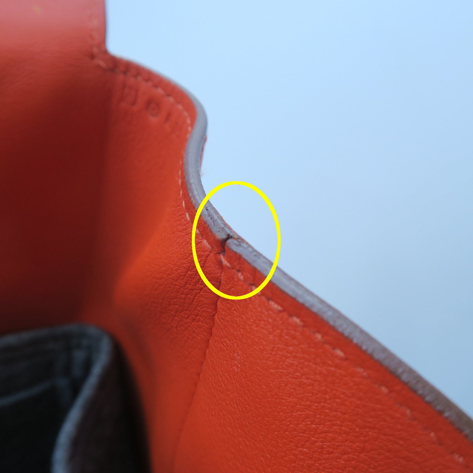 HERMES Swift Leather Toolbox 20 Silver Buckle Handle Shoulder Backpack  Fluorescent Orange