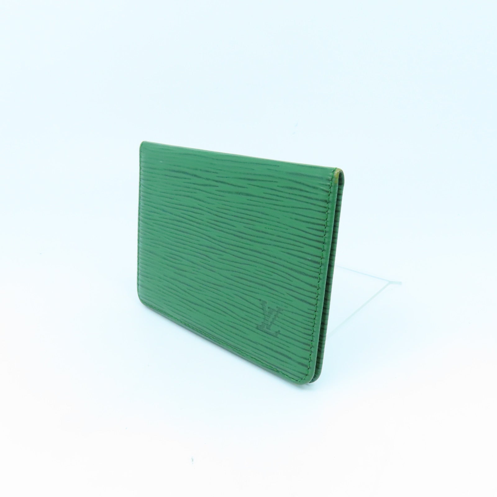 LOUIS VUITTON LV Card Case M63204 Epi Leather Green