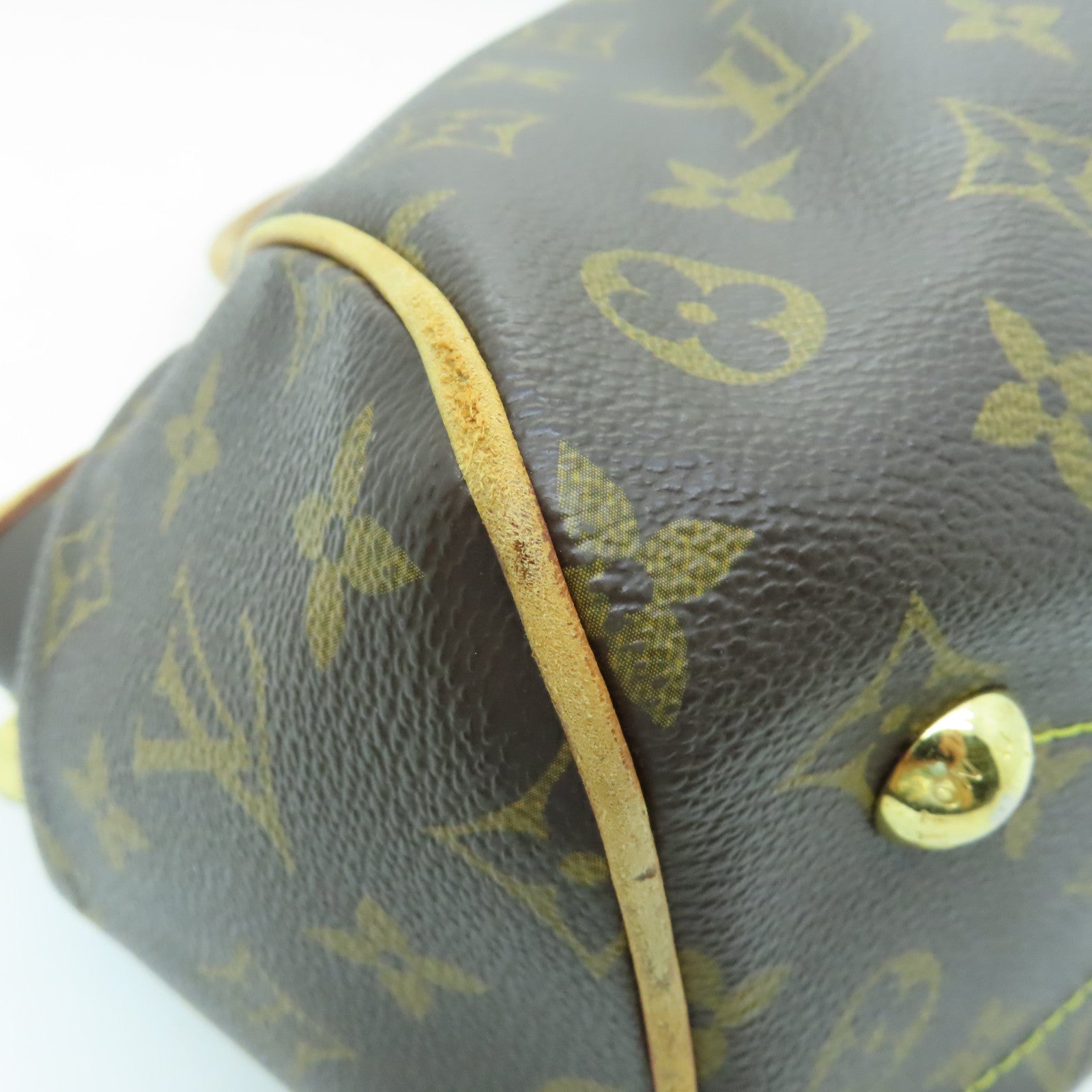 LOUIS VUITTON Monogram Tivoli PM Gold Buckle Handle Bag Brown – Brand Off  Hong Kong Online Store