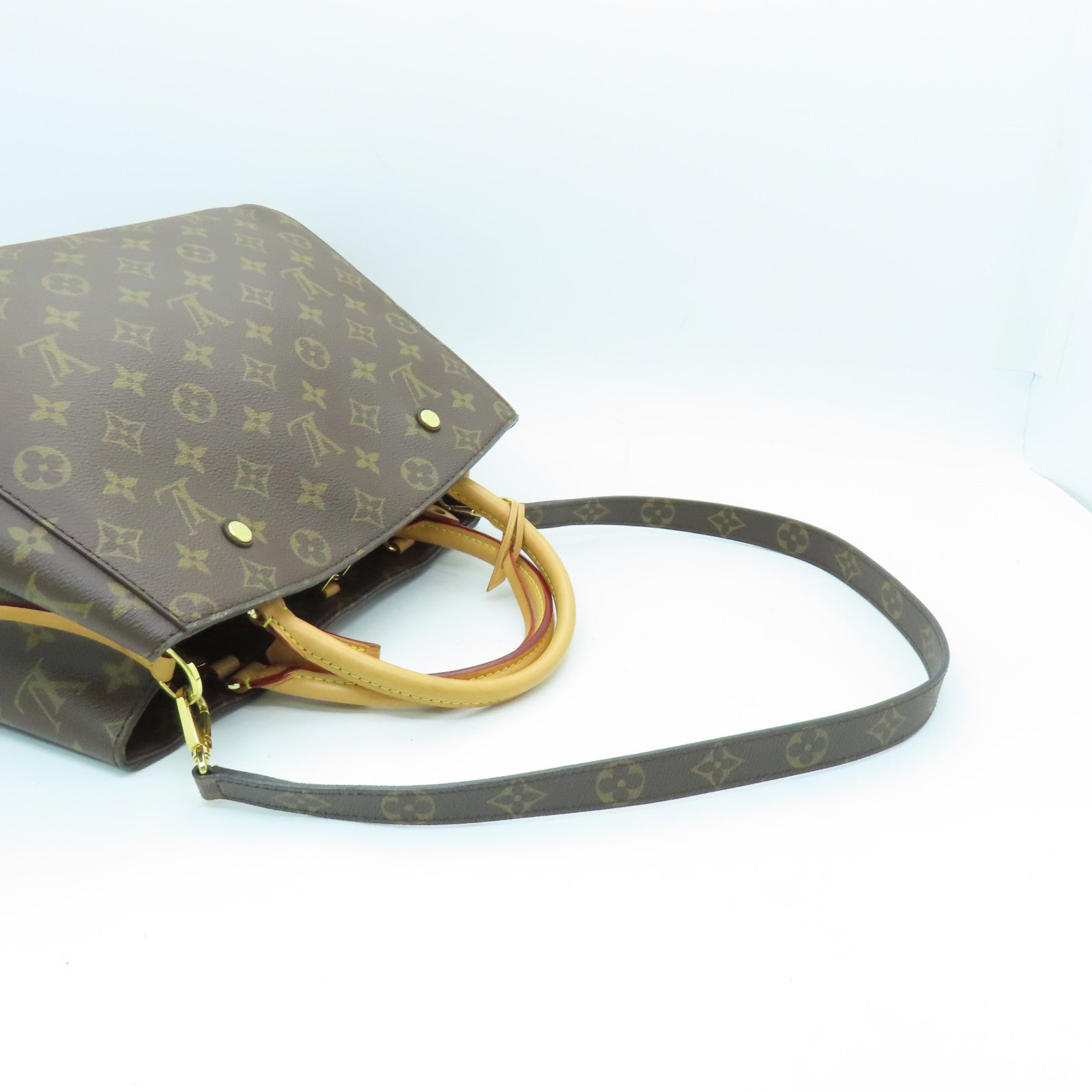 LOUIS VUITTON Monogram Montaigne MM gold buckle handle shoulder bag br –  Brand Off Hong Kong Online Store