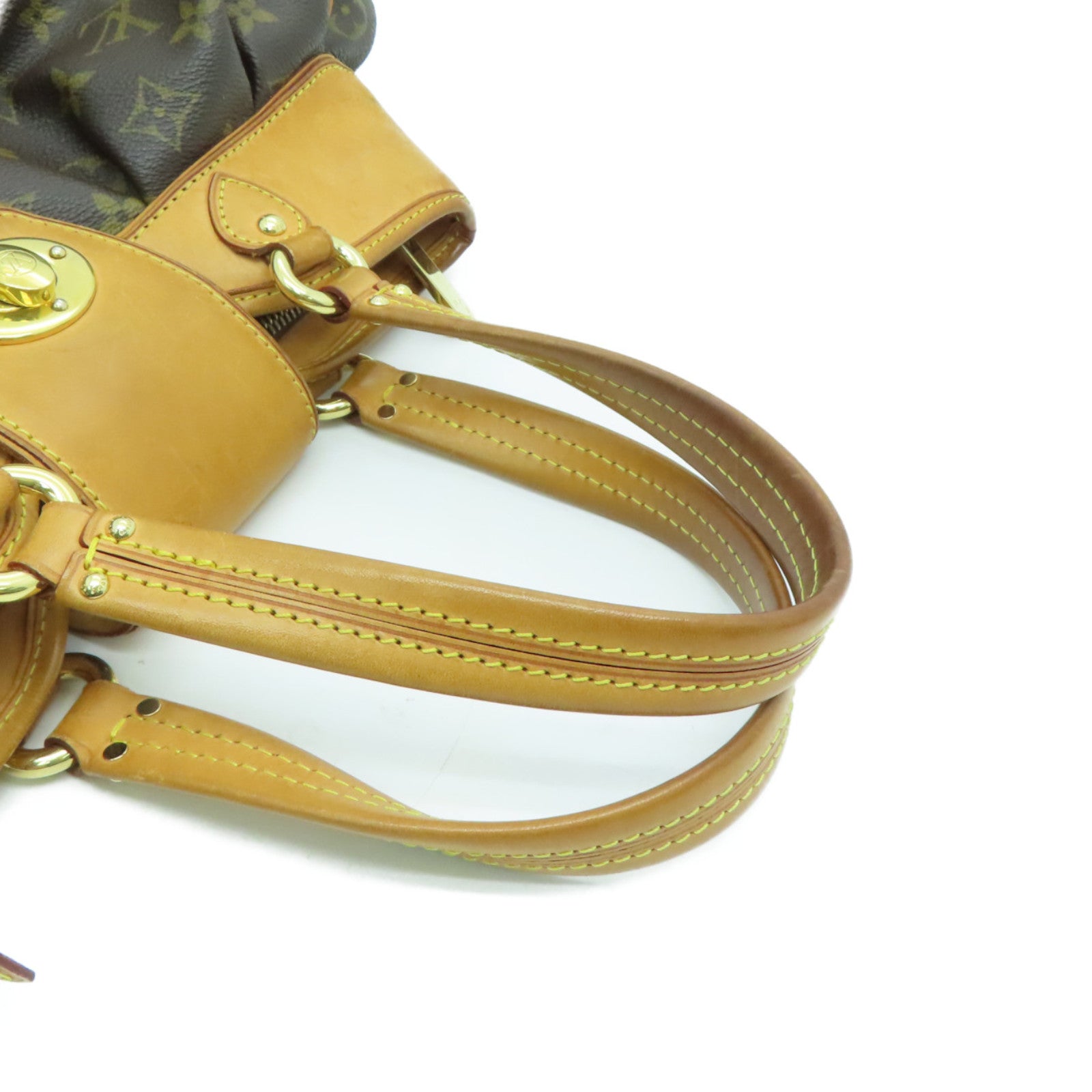 LOUIS VUITTON Monogram Boetie MM gold buckle handle bag brown – Brand Off  Hong Kong Online Store