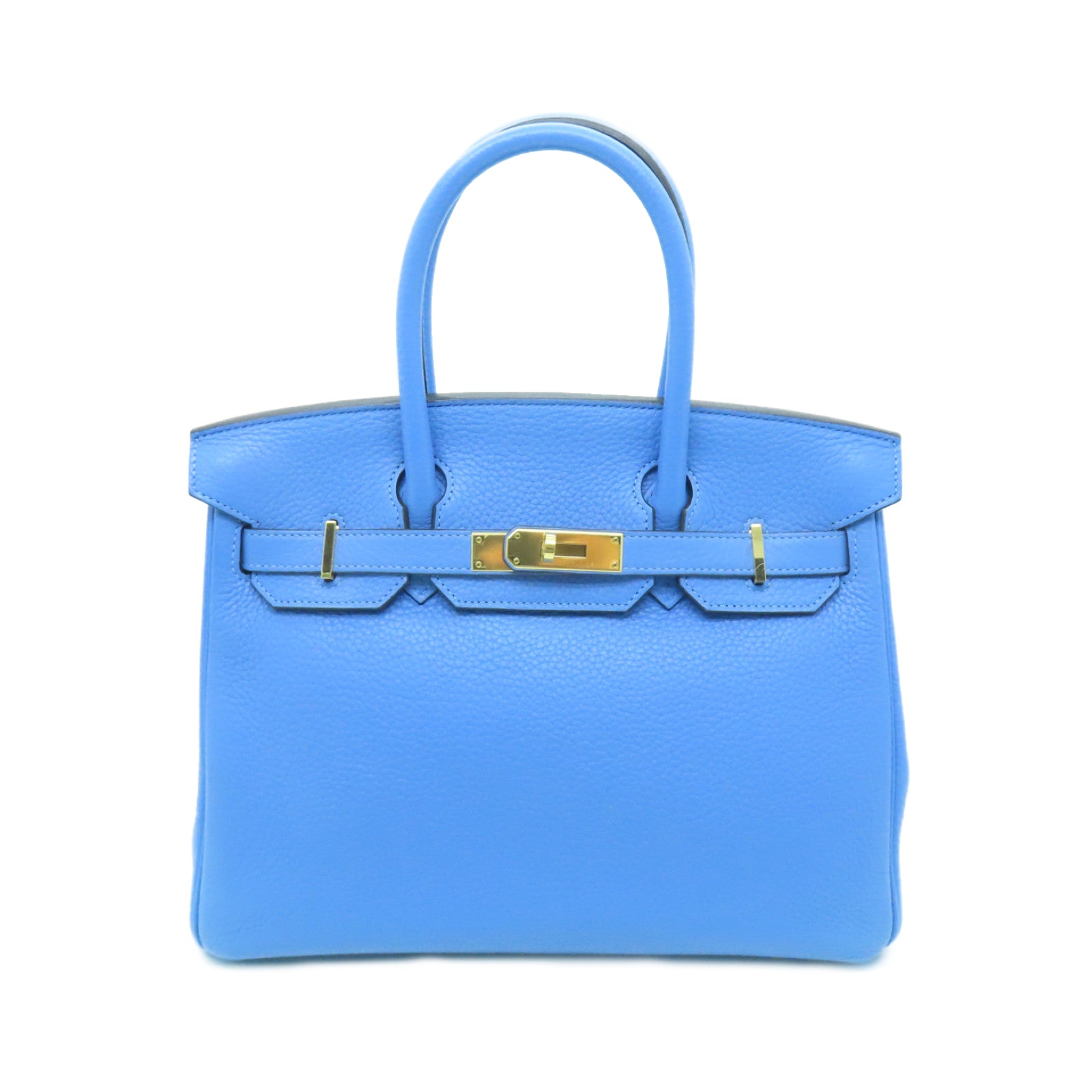 Hermes Tosca Blue Izmir Orange Rodeo Charm PM for Birkin Kelly Bag