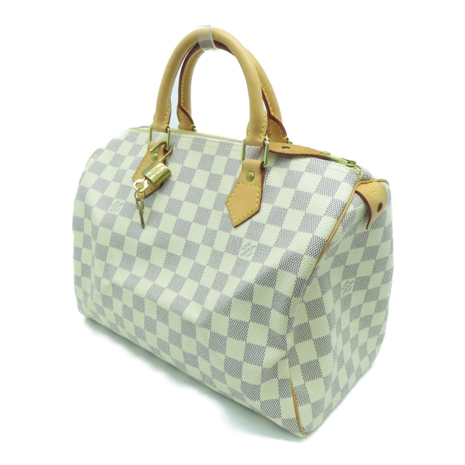 LOUIS VUITTON Damier Azur Speedy 30 Gold Buckle Bag White – Brand Off Hong  Kong Online Store