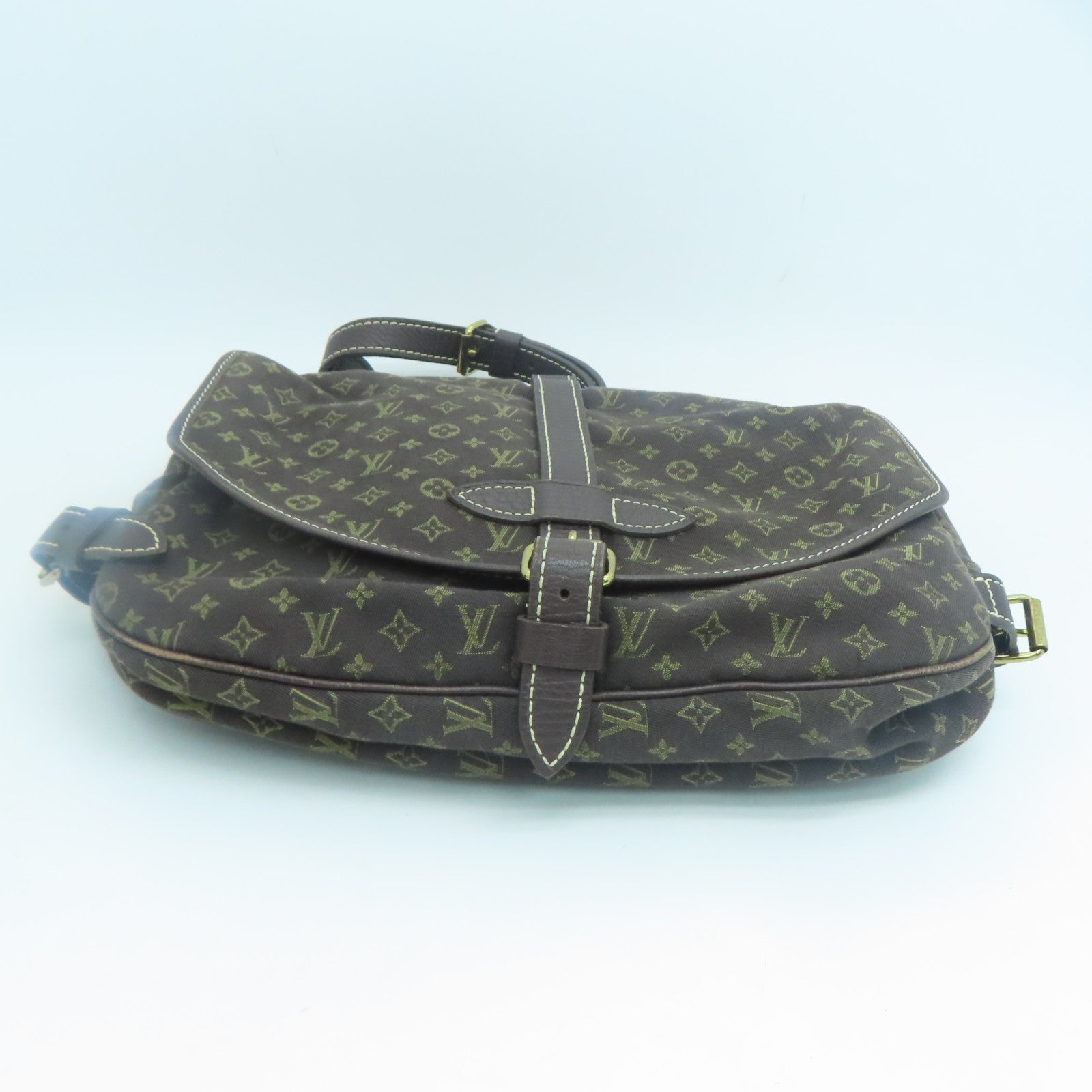 Louis Vuitton, Bags, Louis Vuitton Saumur Monogram Mini Lin Shoulder Bag  M95227 Brown