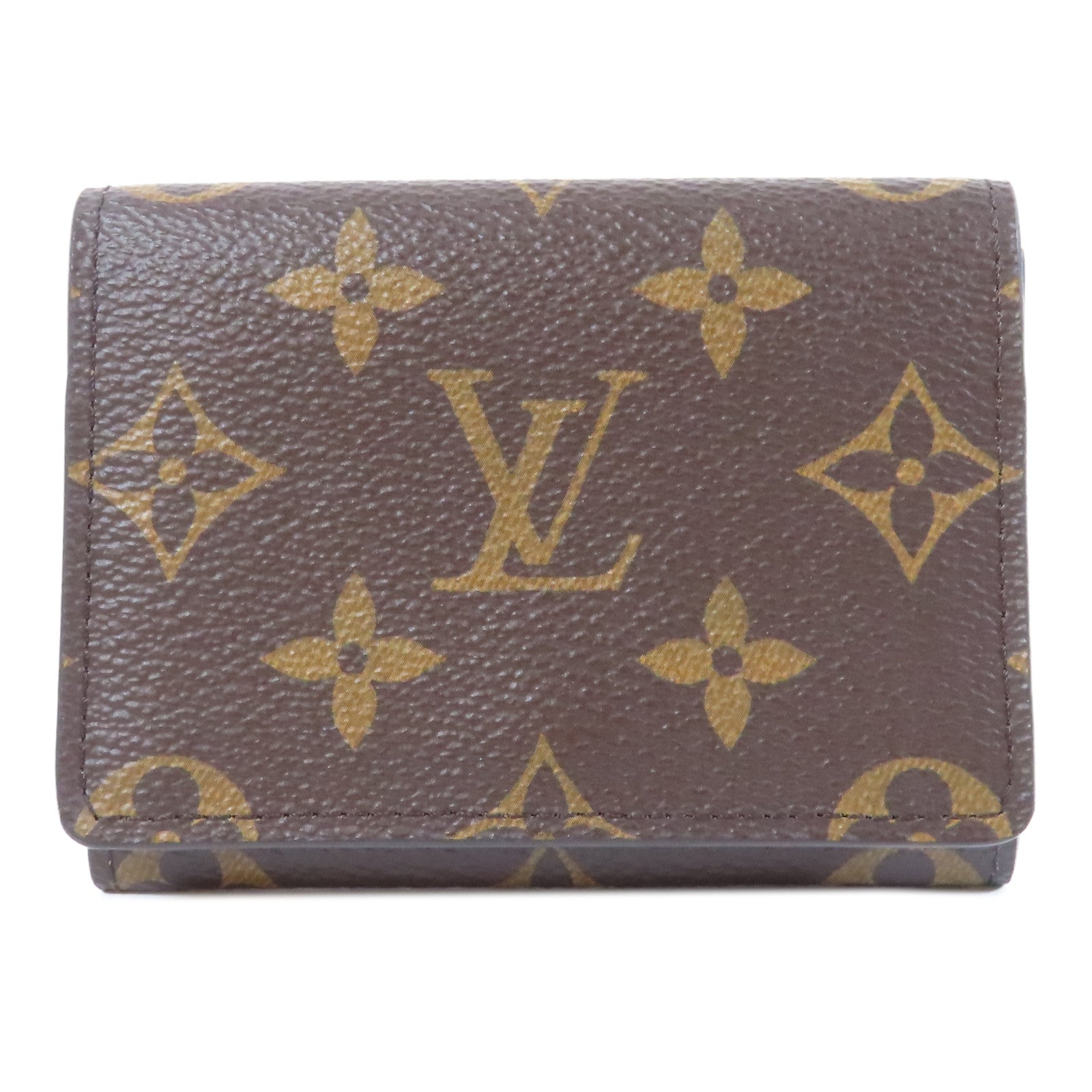 LOUIS VUITTON Monogram Enveloppe CARTE De Visite金扣卡片套啡色