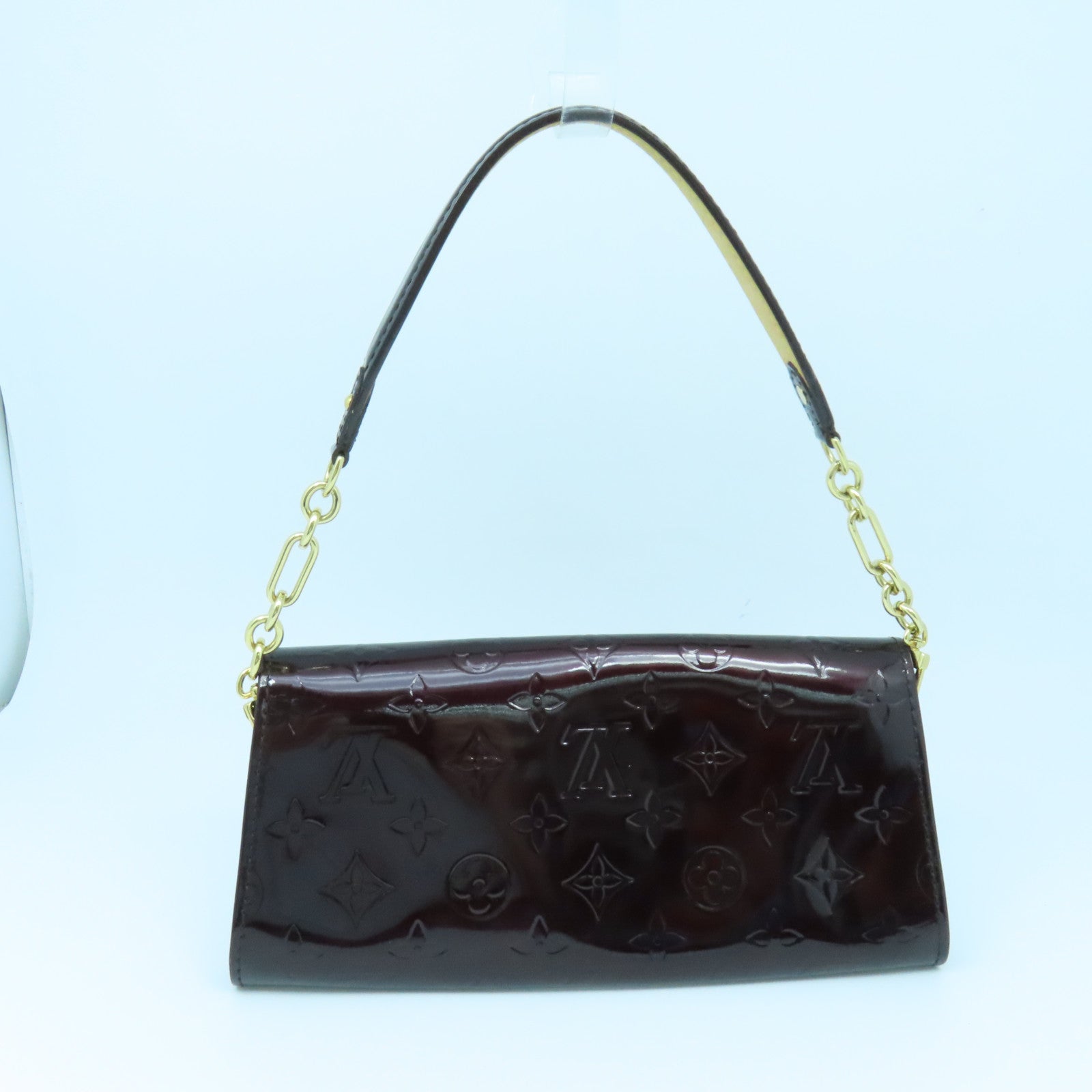 Sunset boulevard patent leather bag Louis Vuitton Burgundy in