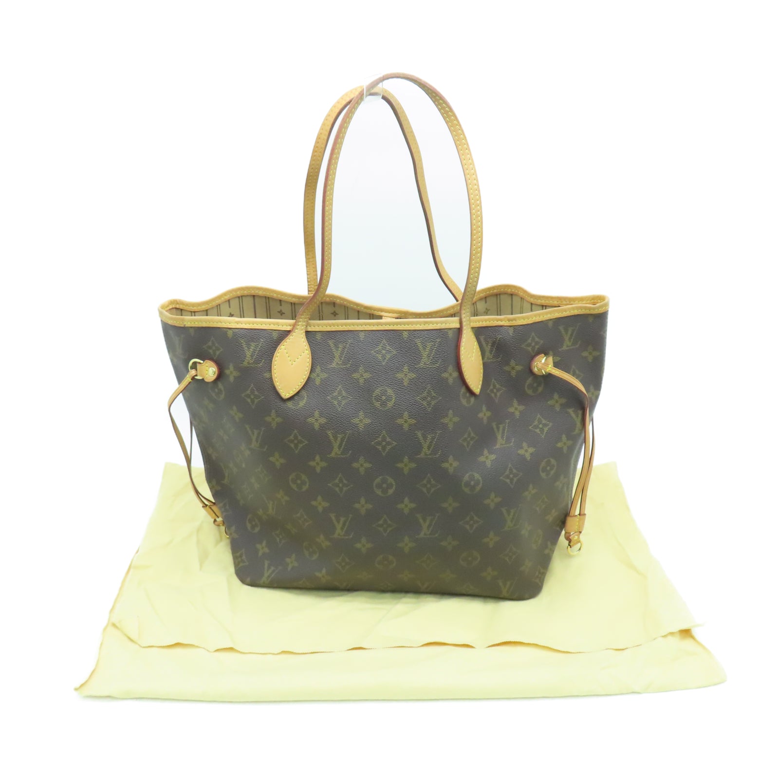 LOUIS VUITTON Monogram Neverfull MM gold buckle shoulder bag / hand ba –  Brand Off Hong Kong Online Store