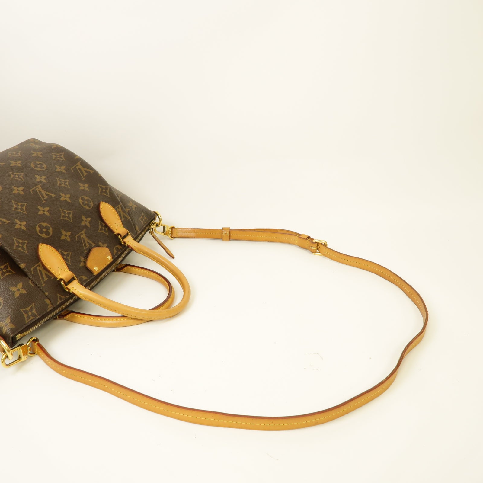 LOUIS VUITTON Monogram Turenne PM金扣手挽肩背兩用袋棕色– Brand Off 