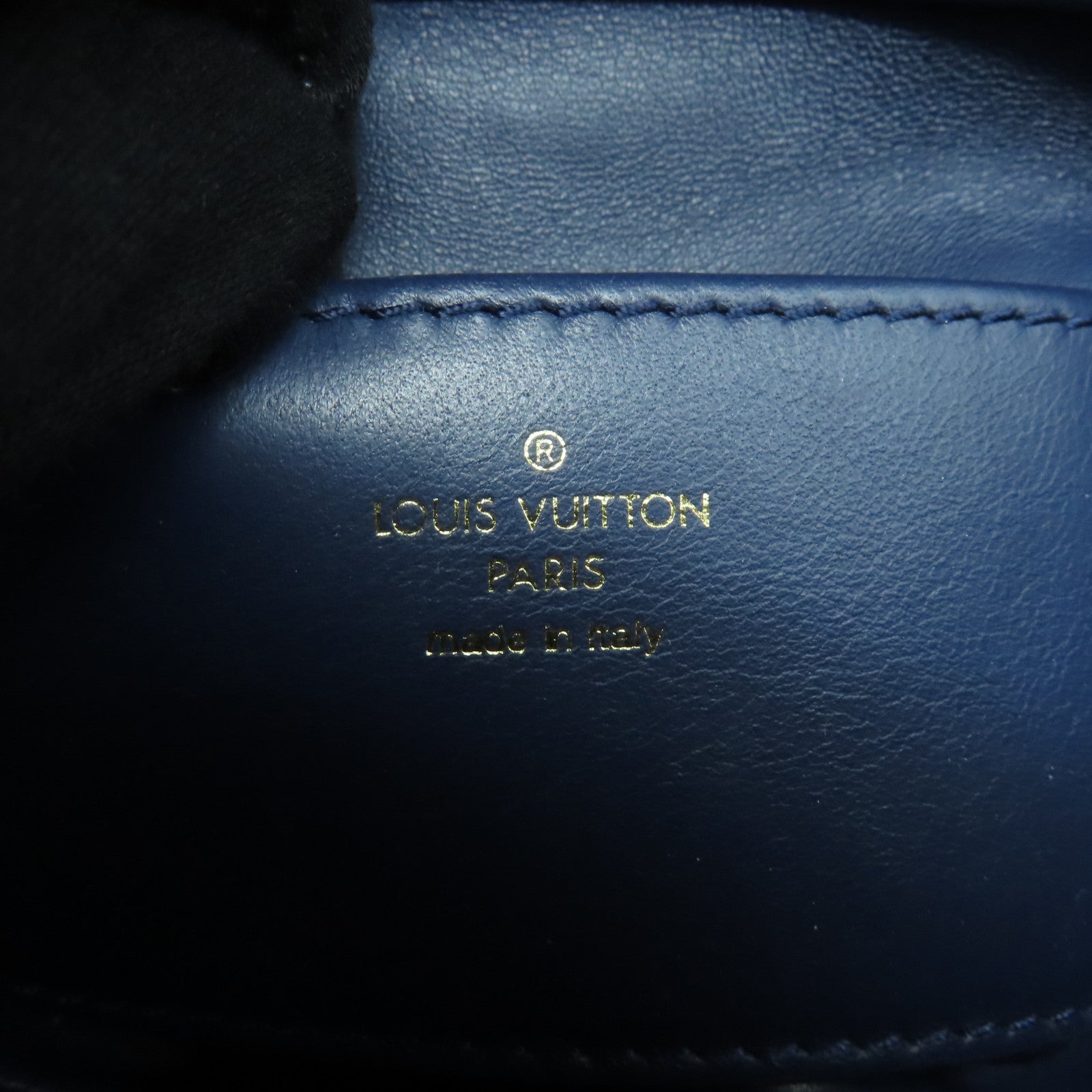 LOUIS VUITTON Lingge Damier Jeans ジgo-14 PM Shoulder Bag Gold Buckle Chain  Belt Shoulder Bag Blue