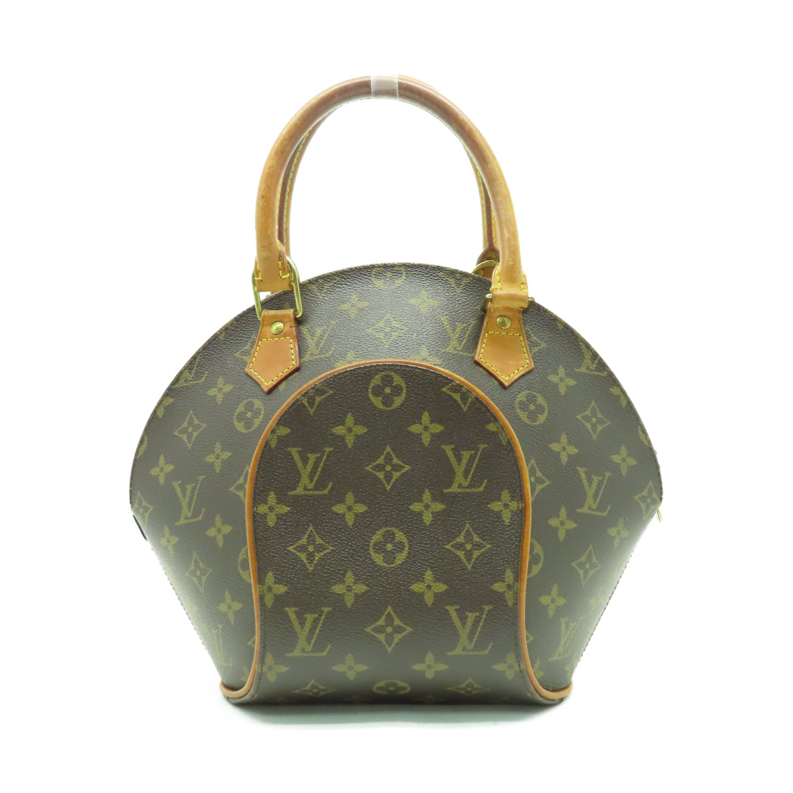 LOUIS VUITTON Monogram Elipse PM金扣手挽袋啡色